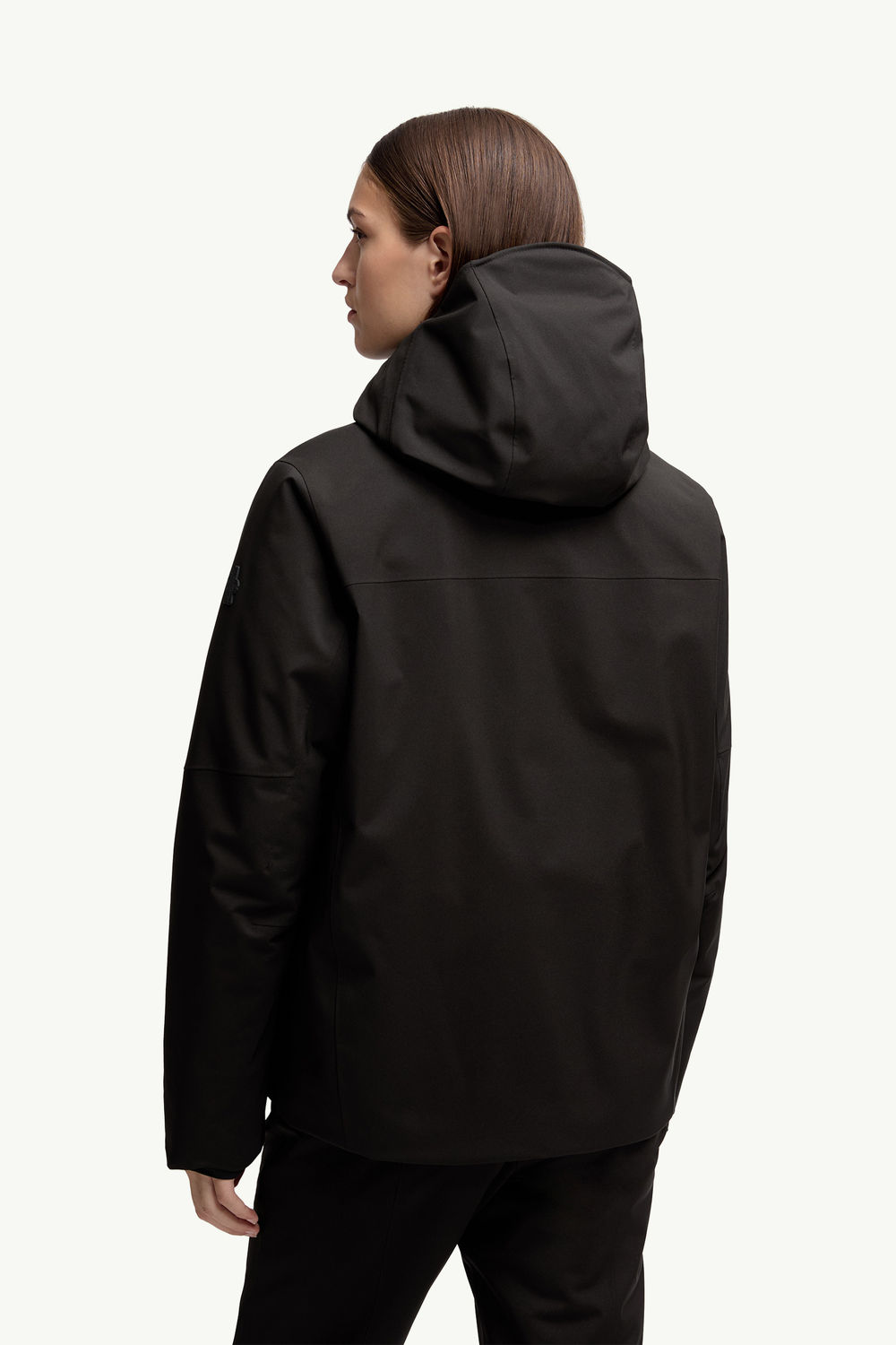 Chanavey Hooded Ski Jacket Women Black Moncler 4