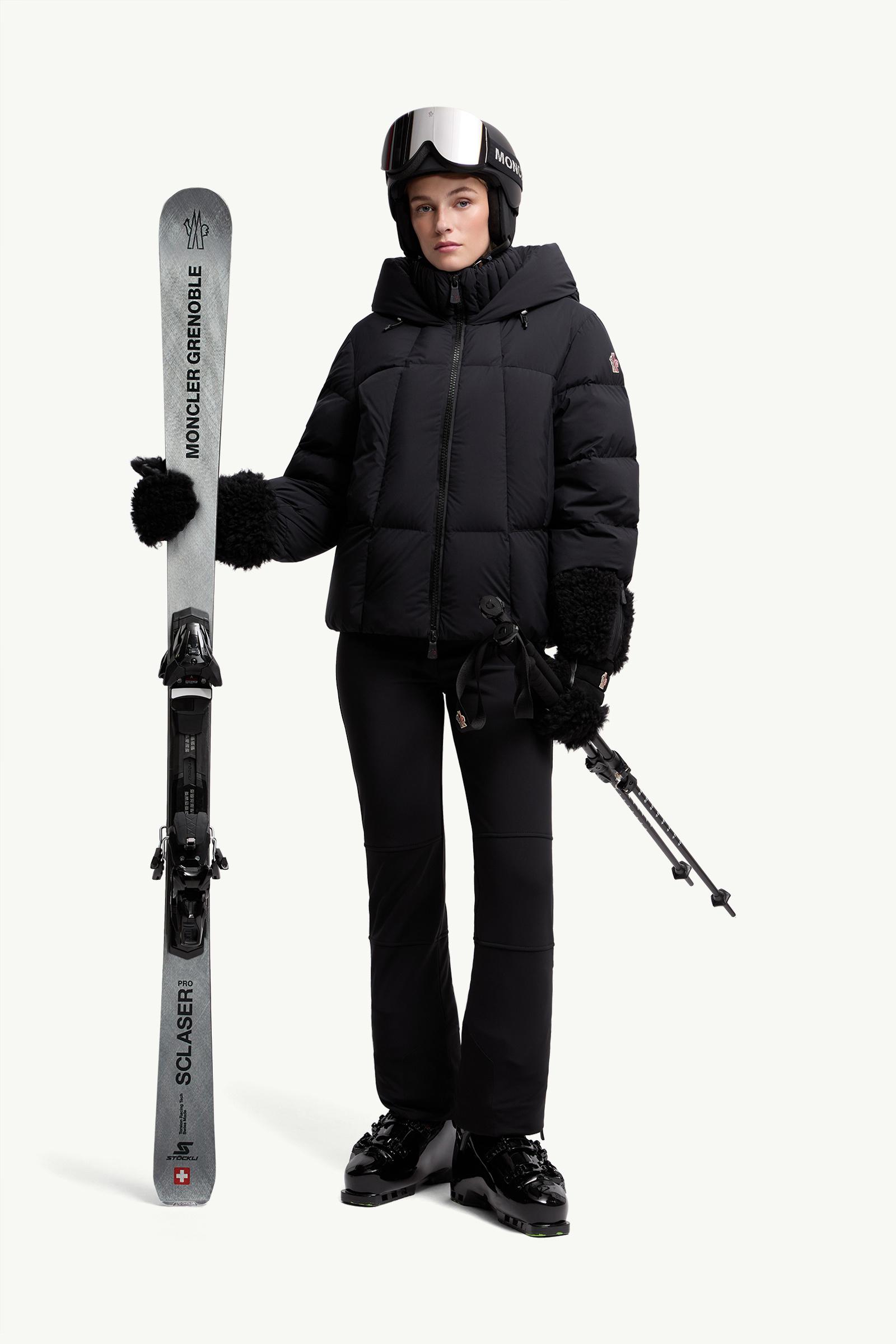 Black Bonnieure Hooded Insulated Ski Jacket - Ski Jackets for