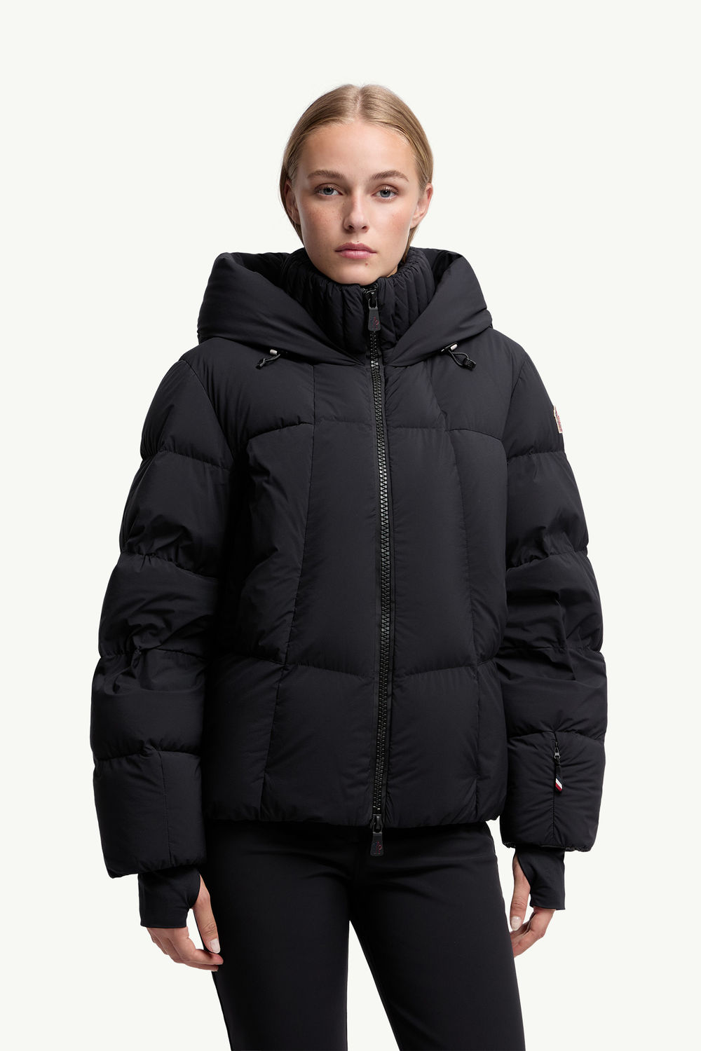 Bonnieure Hooded Down Ski Jacket Women Black Moncler 3