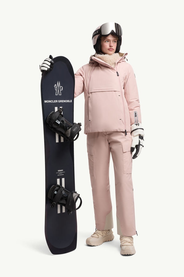 Ampay GORE-TEX gefütterte Skijacke mit Kapuze Damen Pink Moncler 0