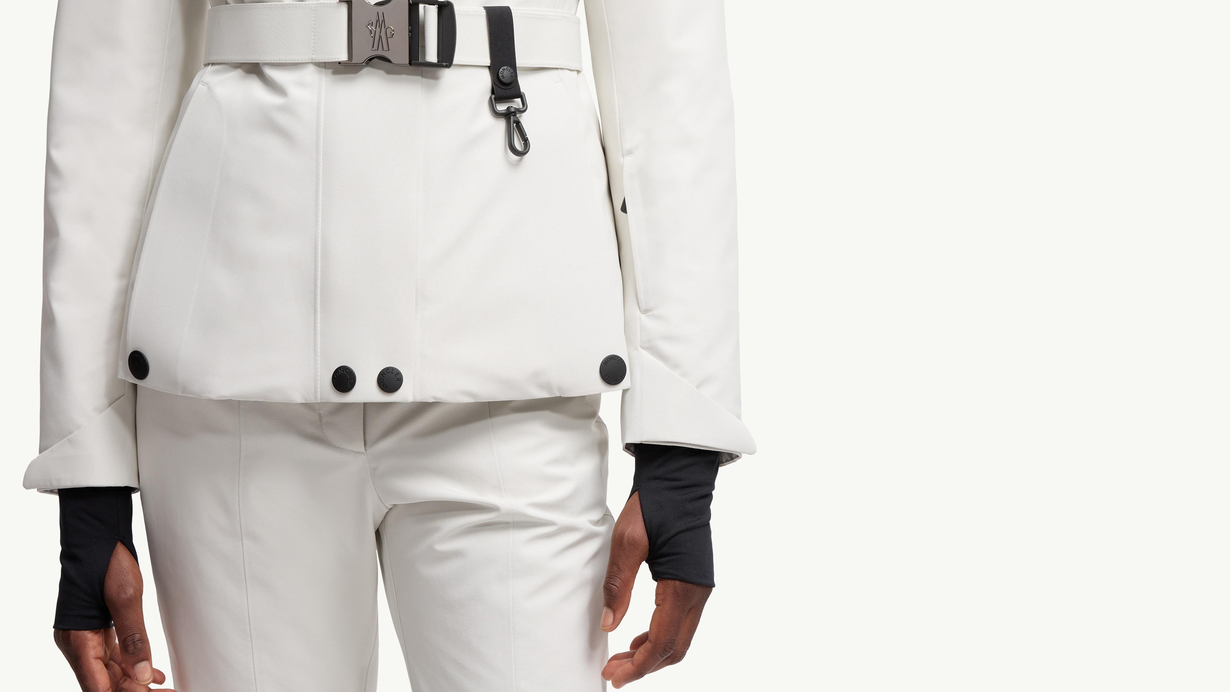 White Laplance GORE-TEX Shearling-Trimmed Hooded Down Ski