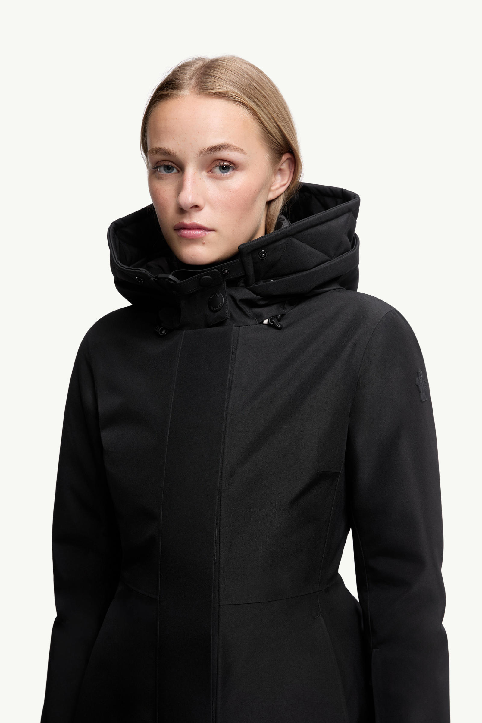 Laplance GORE-TEX Shearling-Trimmed Hooded Down Ski Jacket Women Black Moncler 6