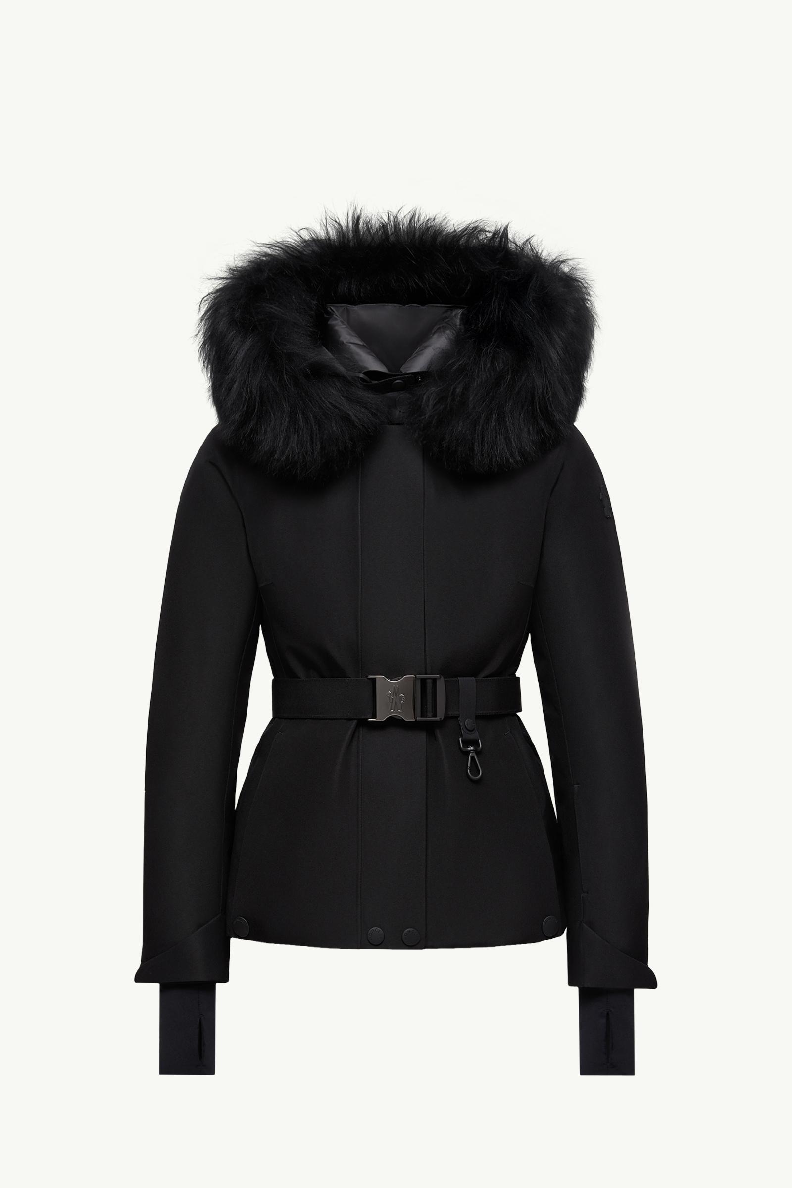 Black Laplance GORE-TEX Shearling-Trimmed Hooded Down Ski