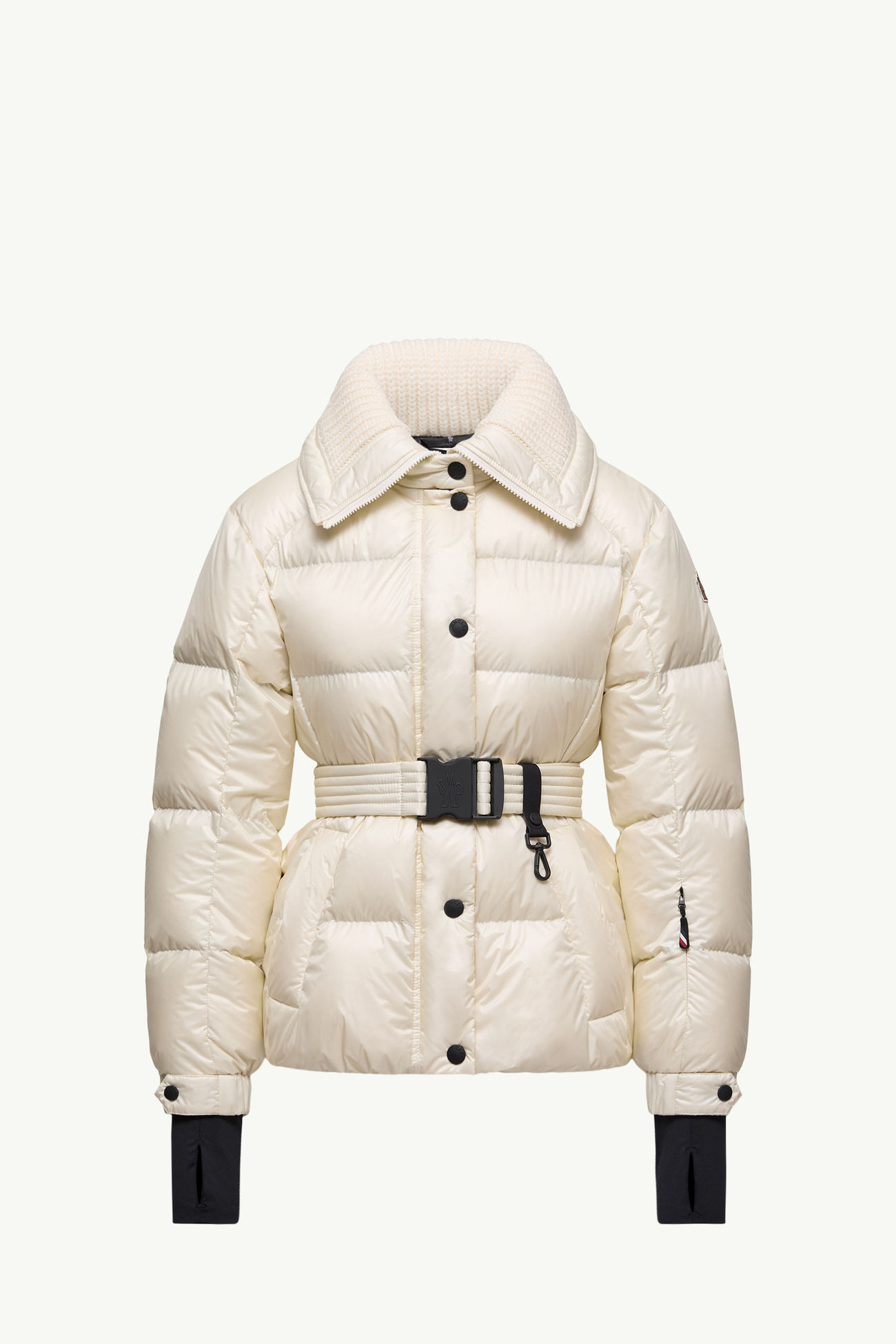 Bataillouse Daunen-Skijacke mit Gürtel Damen Weiß-Elfenbein Moncler 2