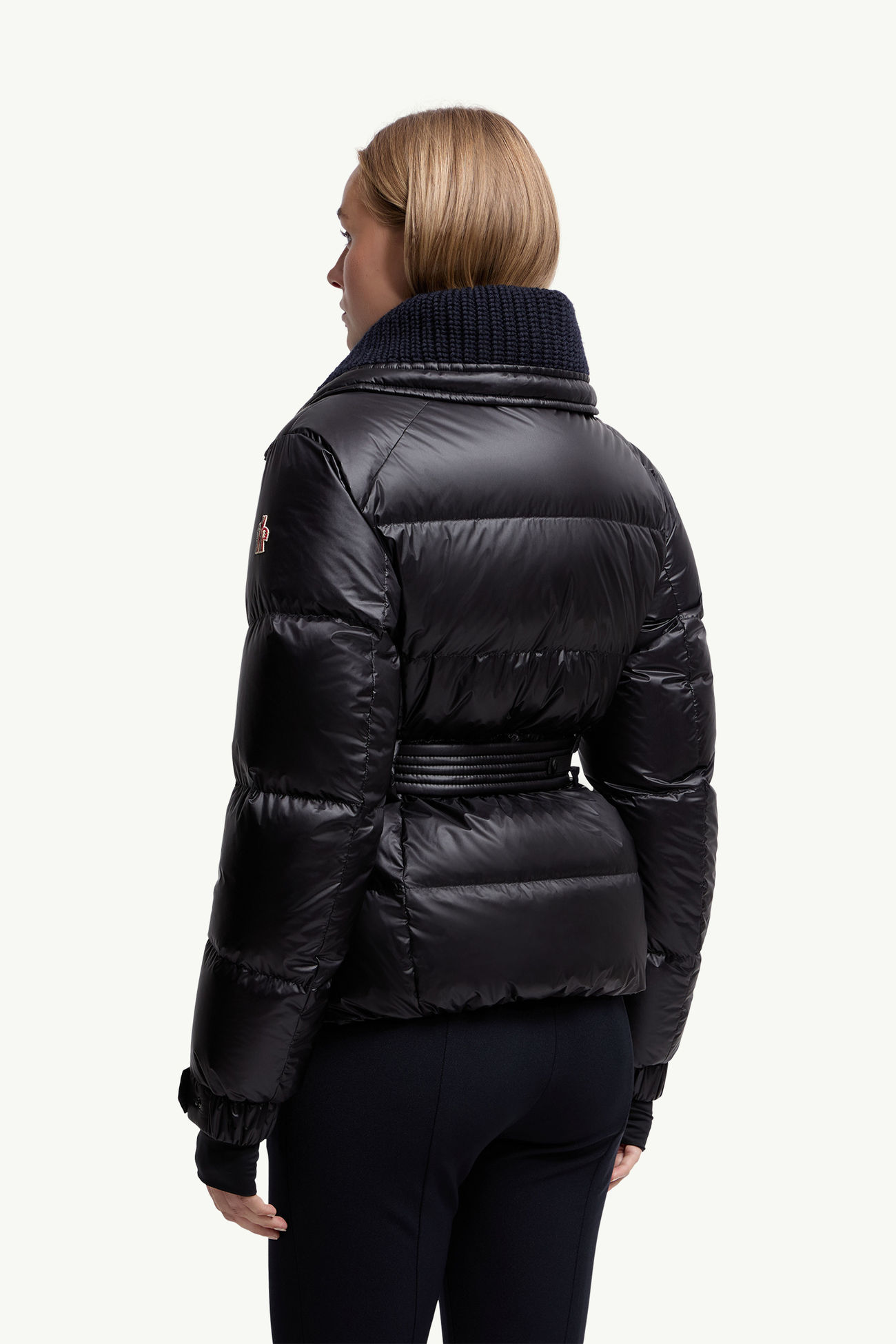 Giacca da Sci Imbottita Bataillouse con Cintura Donna Blu Scuro Moncler 4