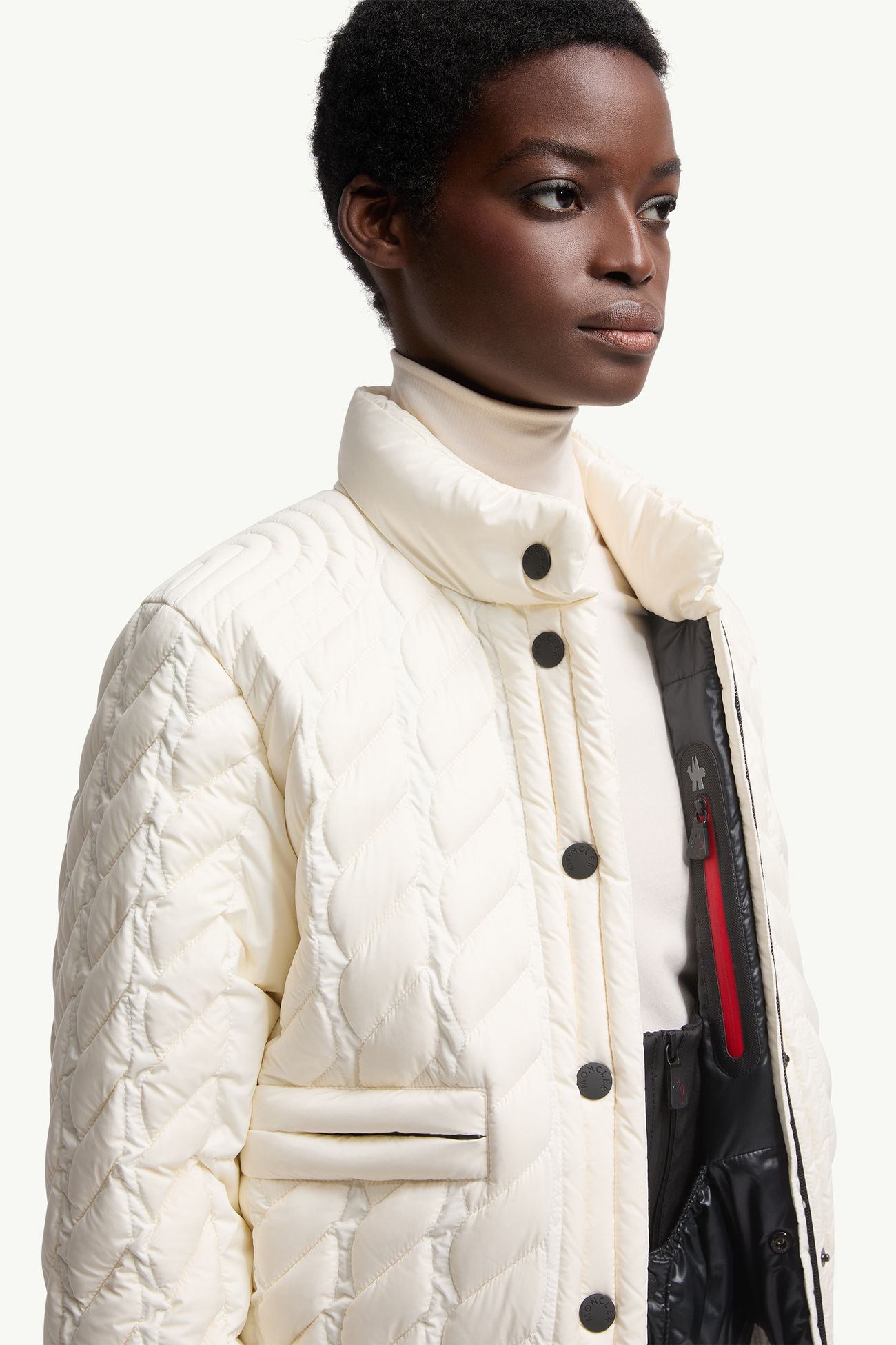 Anaga女士羽绒夹克外套 女士 象牙白 Moncler 5