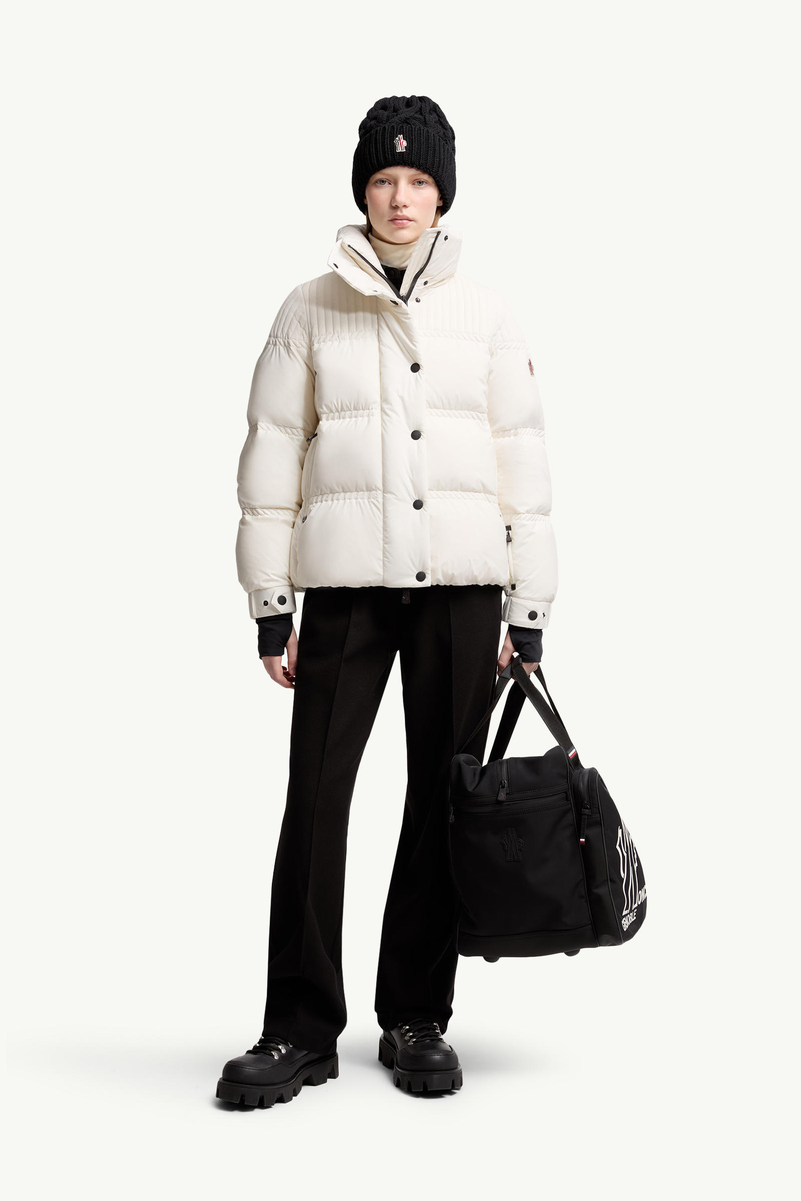 Anglin Down Ski Jacket Women White Moncler 0