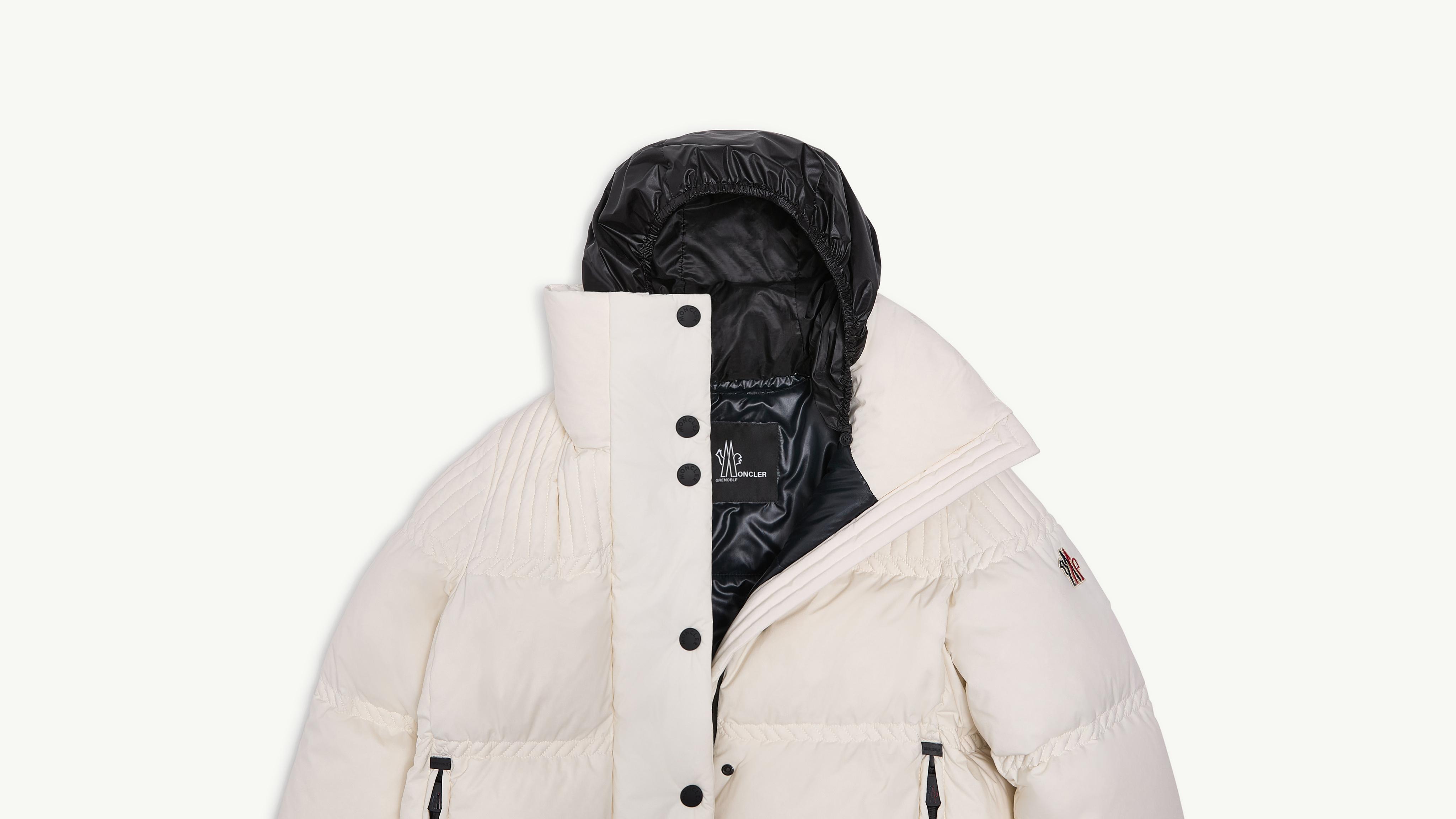 White Anglin Insulated Ski Jacket - Short Down Jackets for Women