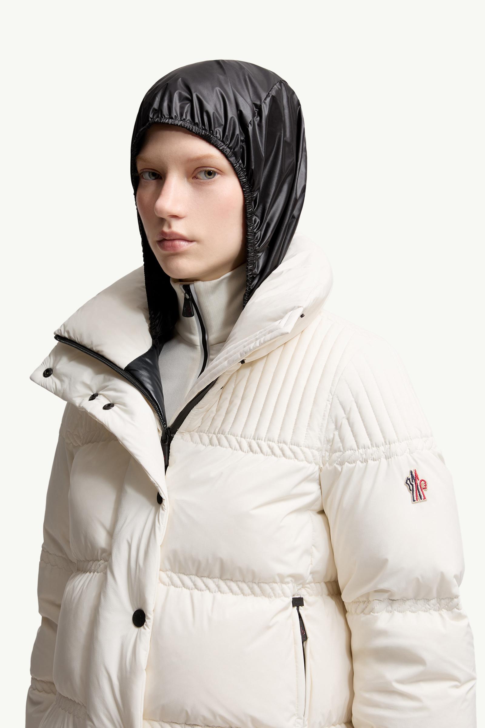 White Anglin Insulated Ski Jacket - Short Down Jackets for Women