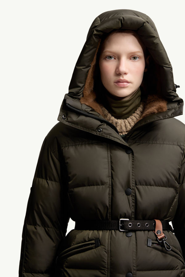 Doudoune de ski Salastrains à ceinture Femmes Vert Olive Moncler 7