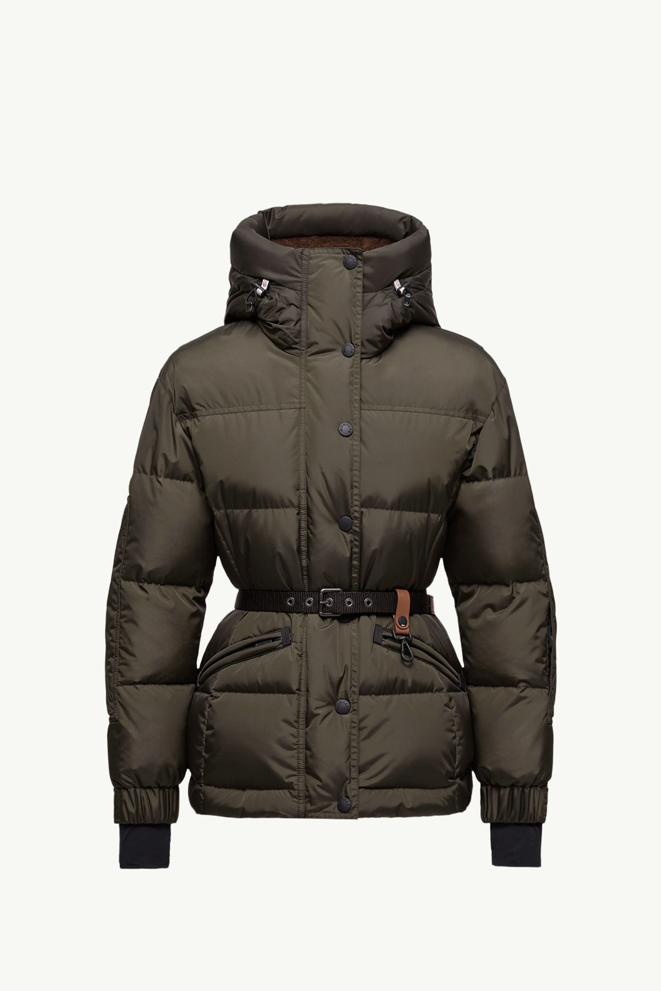 Salastrains女士腰带羽绒夹克外套 女士 橄榄绿 Moncler 2