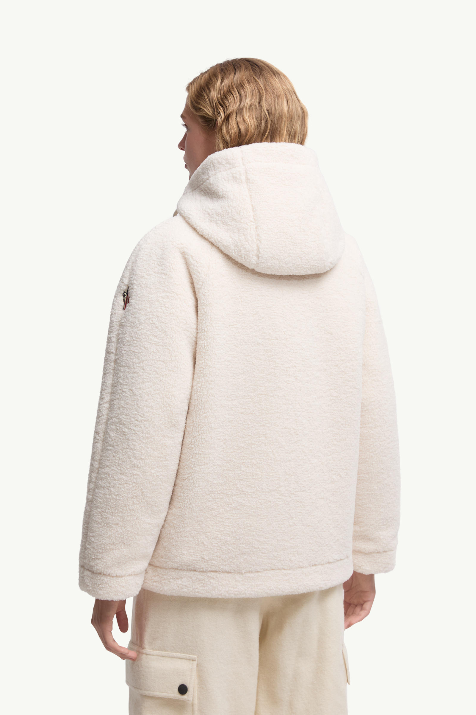 Yushan Reversible Teddy Short Padded Jacket Women White Moncler 4