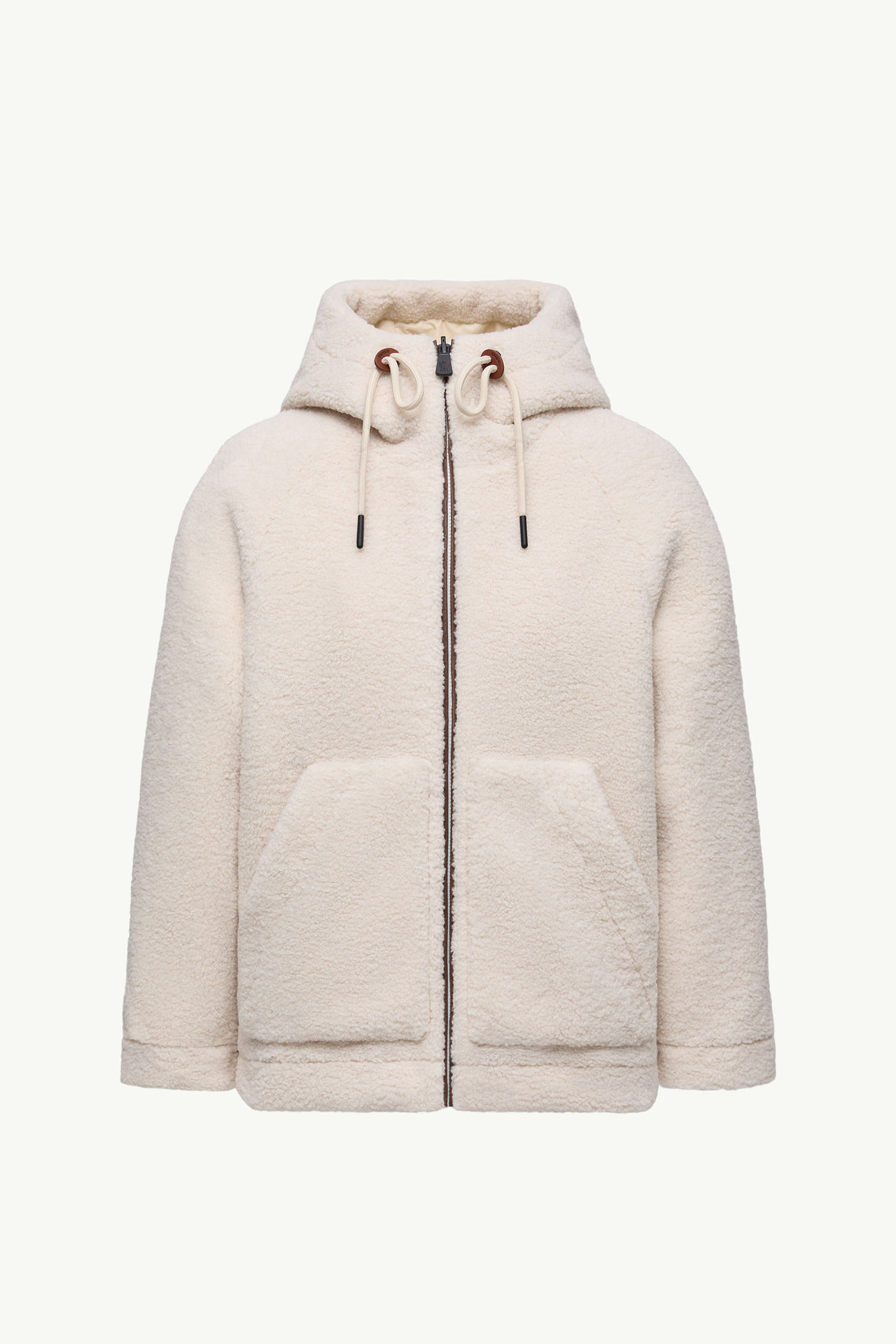 Chaqueta acolchada corta efecto peluche reversible Yushan Mujer Blanco Moncler 2