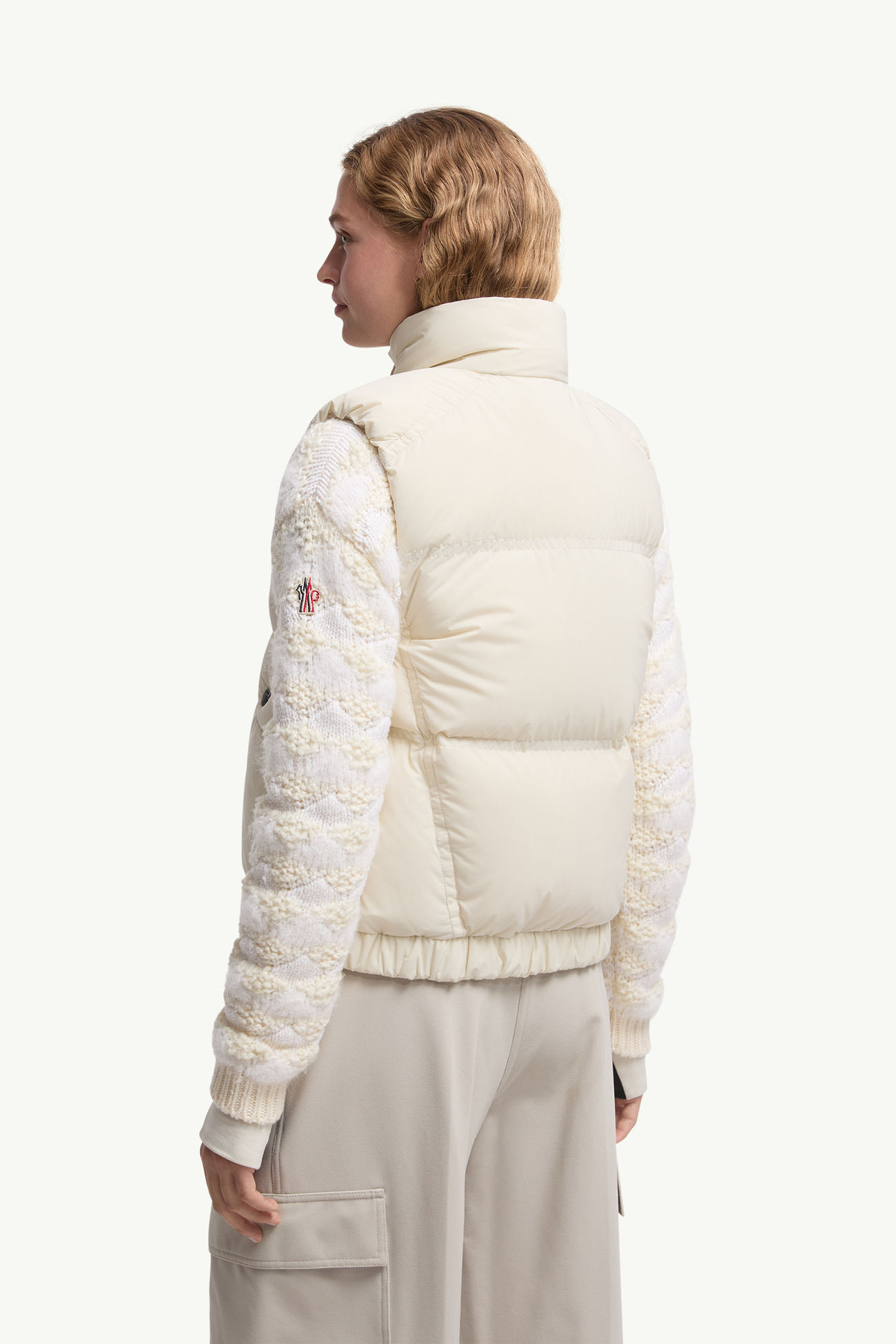 Baise Daunenweste Damen Hellbeige Moncler 4