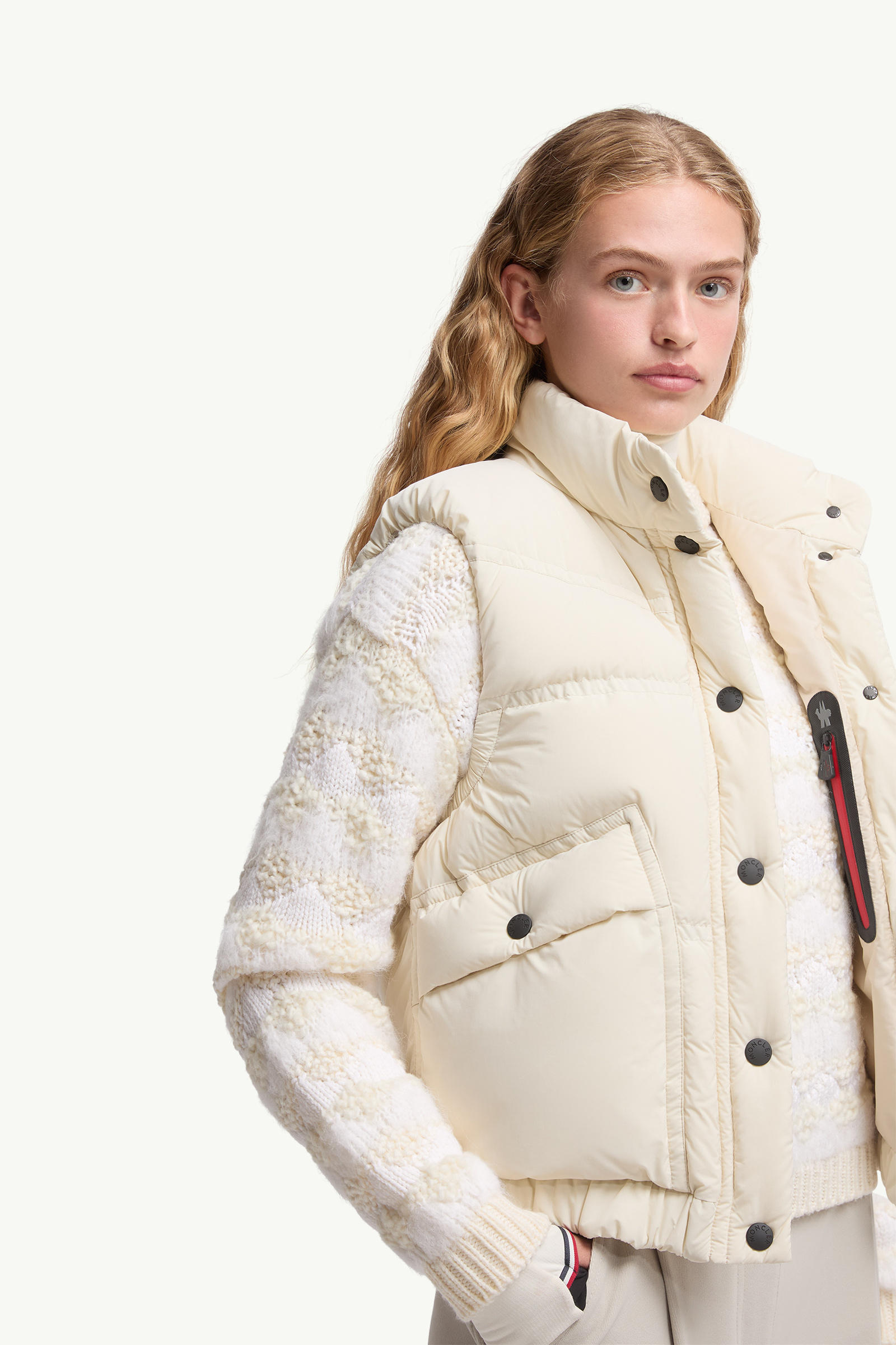 Baise Down gilet Women Light Beige Moncler 5