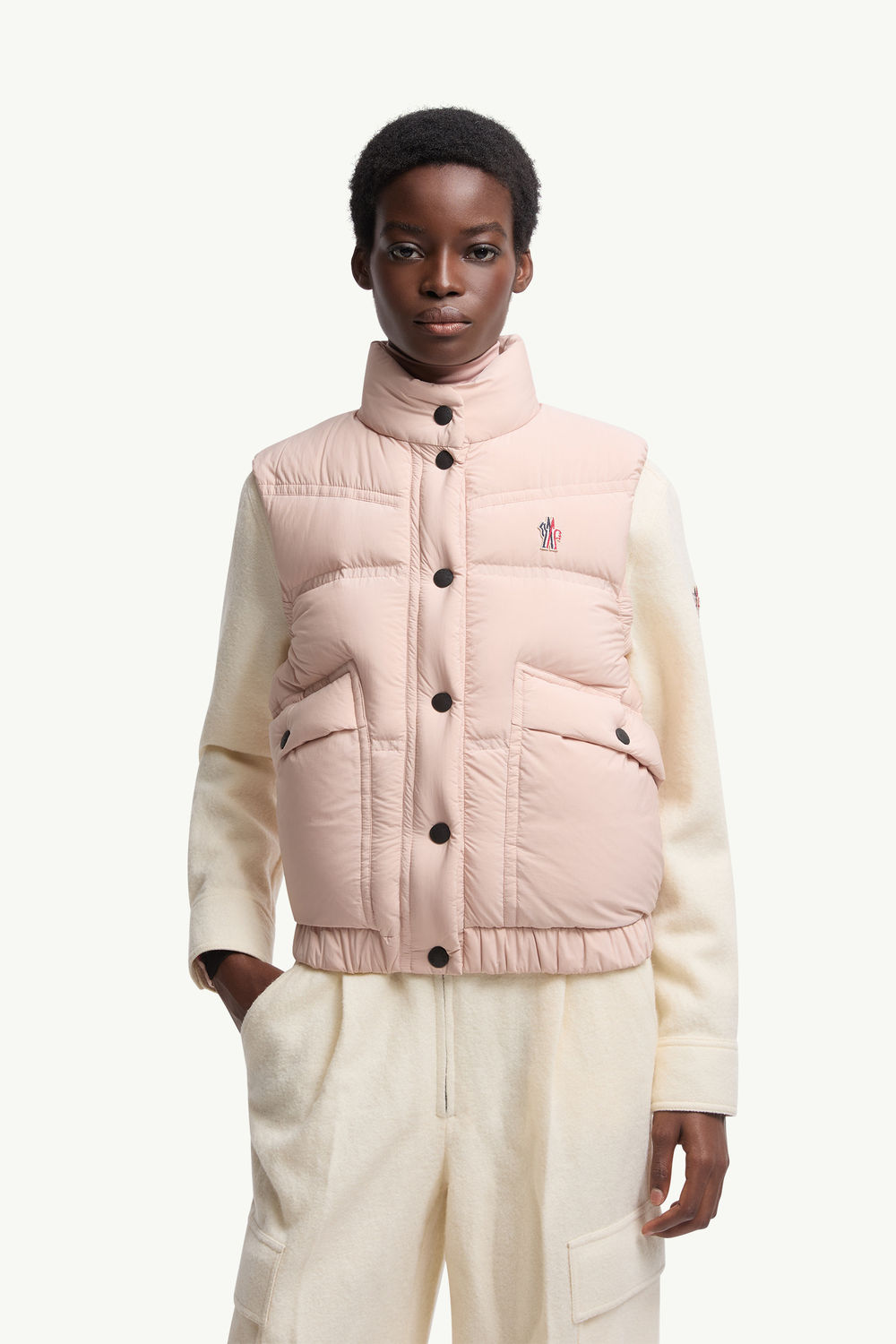 Baise Down gilet Women Pink Moncler 3