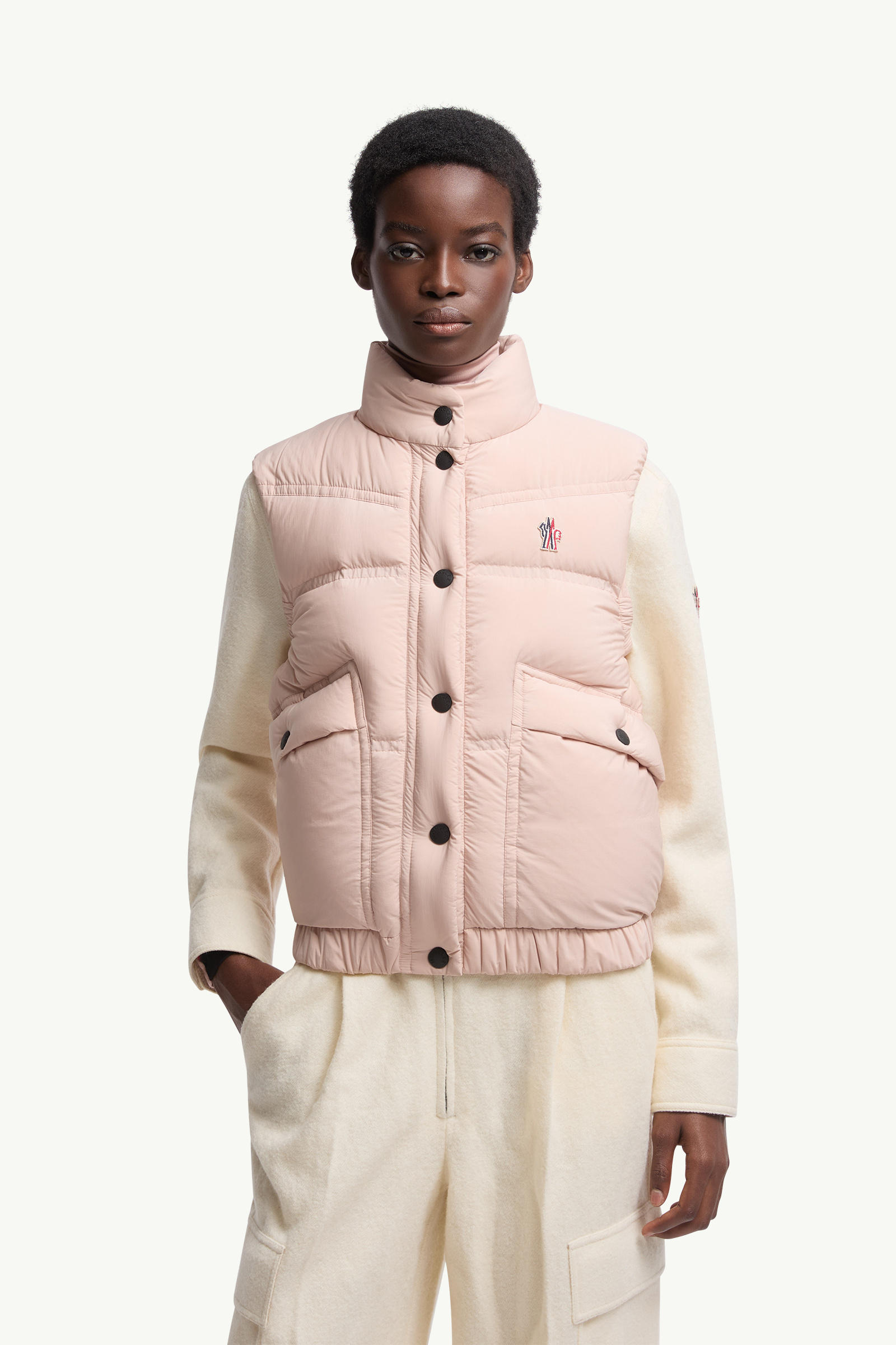 Baise Down gilet Women Pink Moncler 3