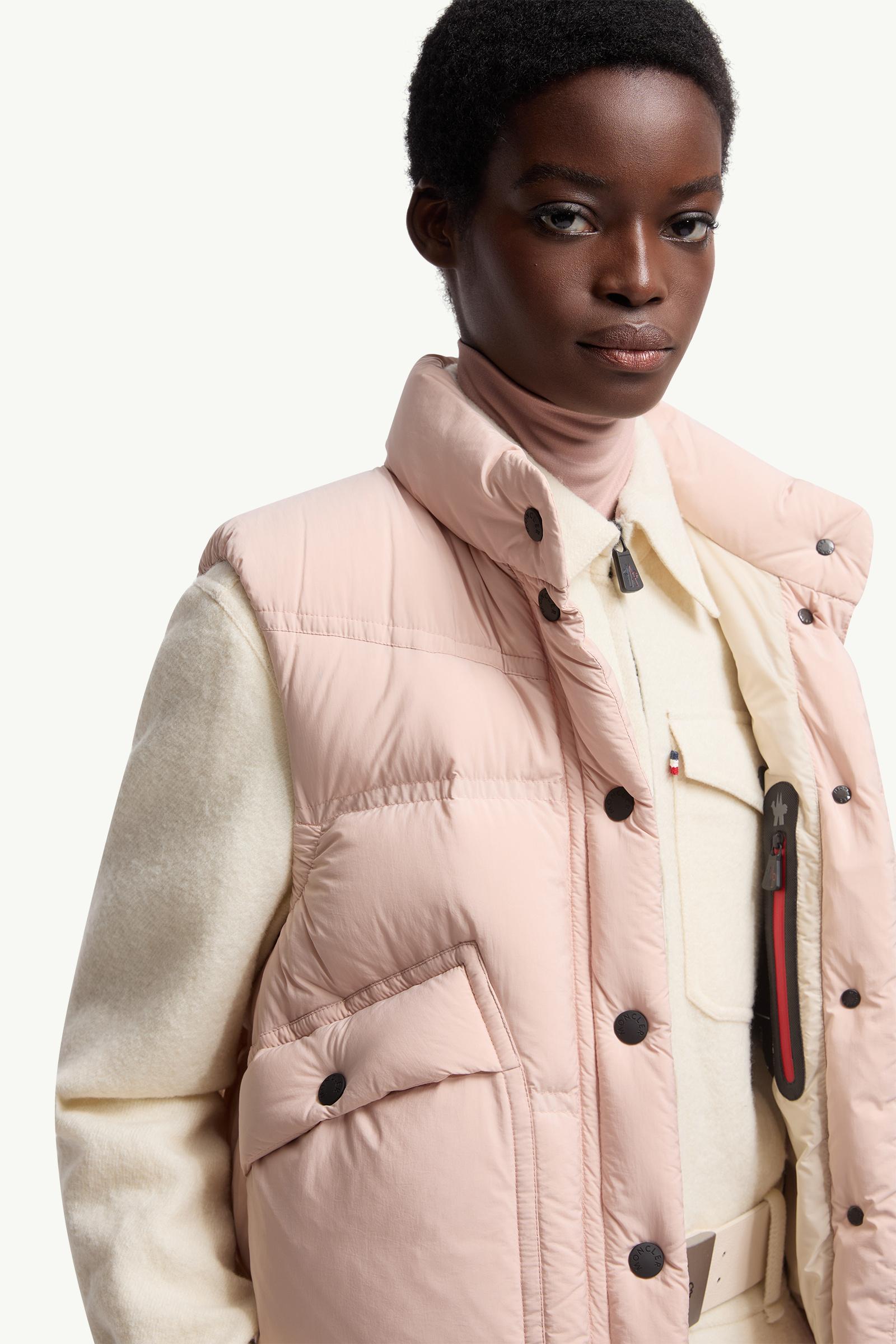 Pink Baise Down Vest - Vests for Women | Moncler US