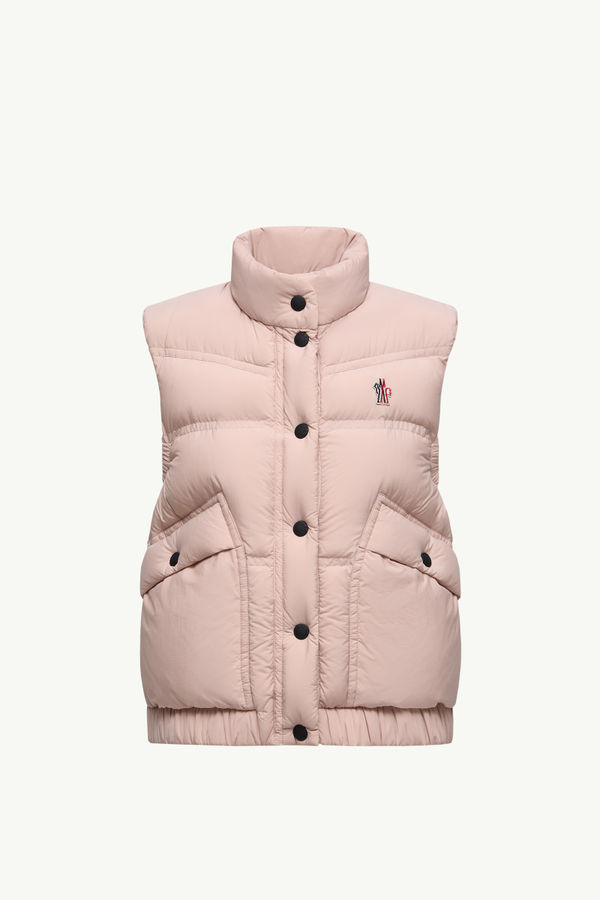 Gilet Imbottito in Piuma Baise Donna Rosa Moncler 2