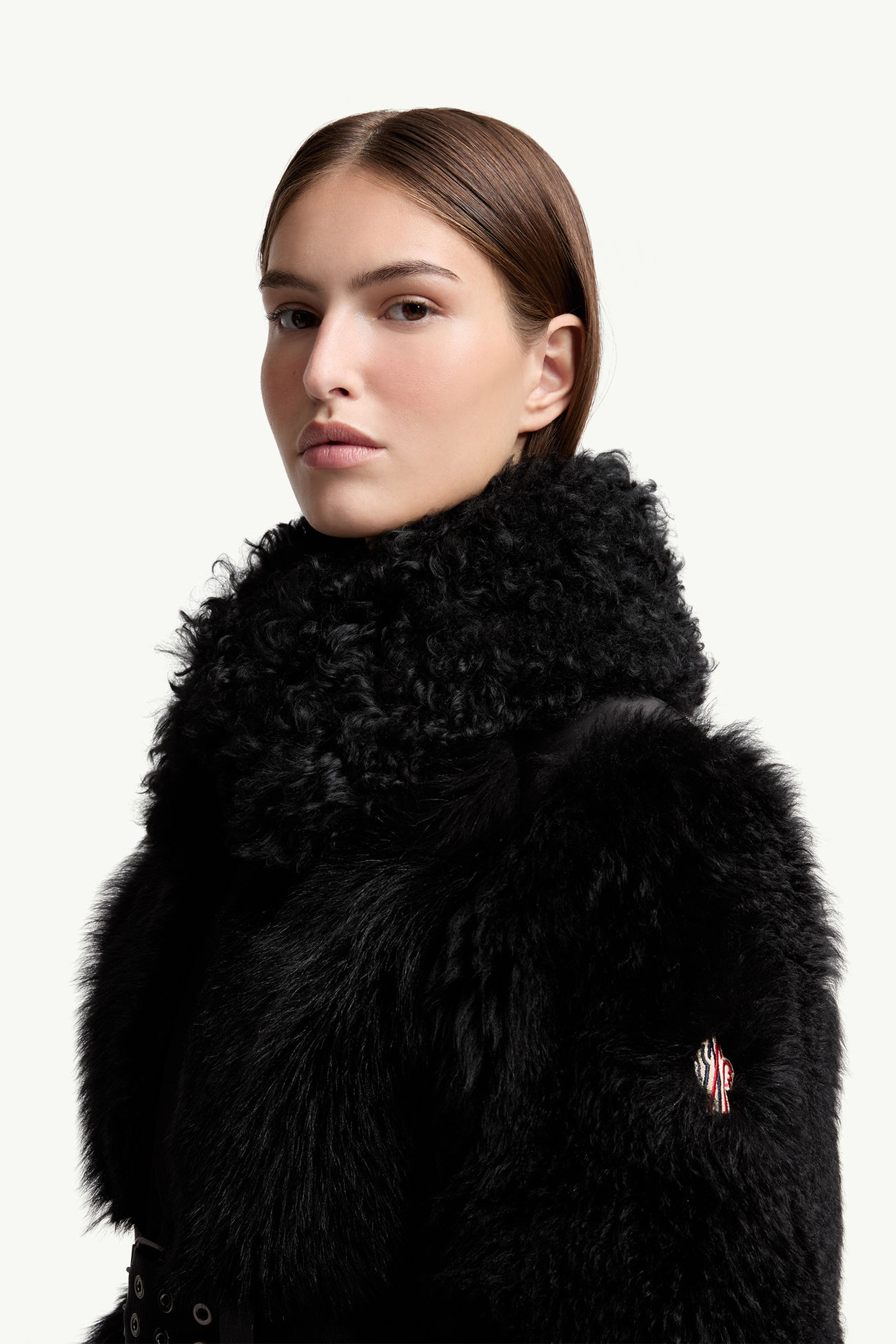 Valdivian羔羊毛短身羽絨外套 女士 黑色 Moncler 1