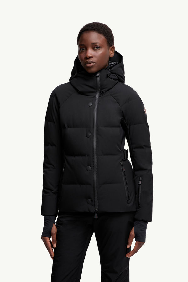Guyane Hooded Down Ski Jacket Black Moncler 3