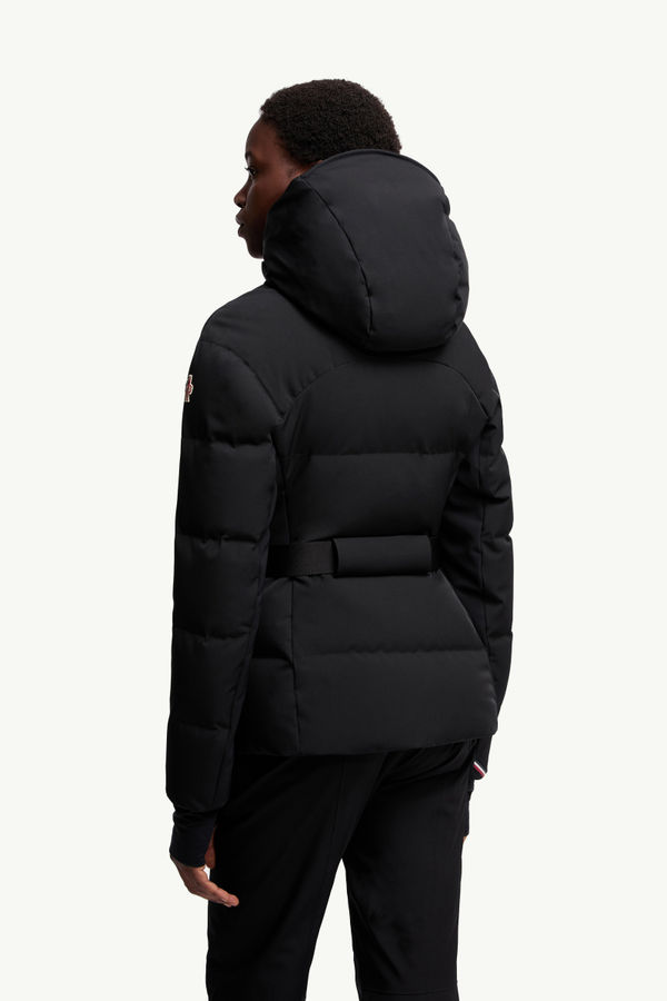 Guyane Hooded Down Ski Jacket Black Moncler 4