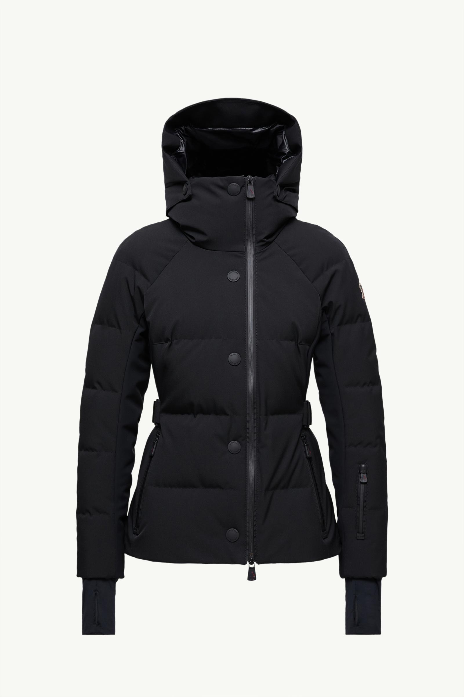 ブラック Guyane Hooded Down Ski Jacket : ショートダウンジャケット