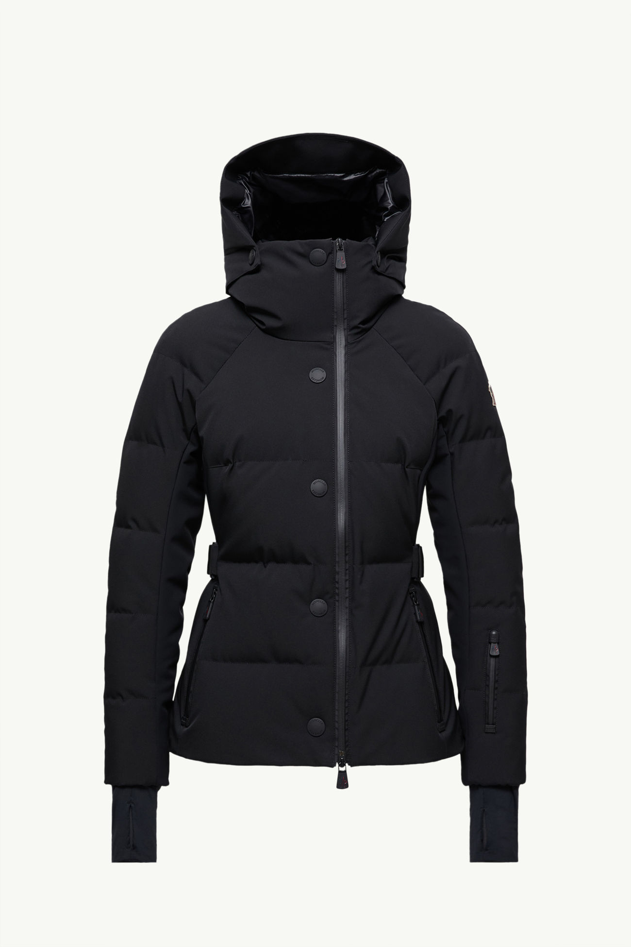 Piumino da sci Guyane con cappuccio Nero Moncler 2