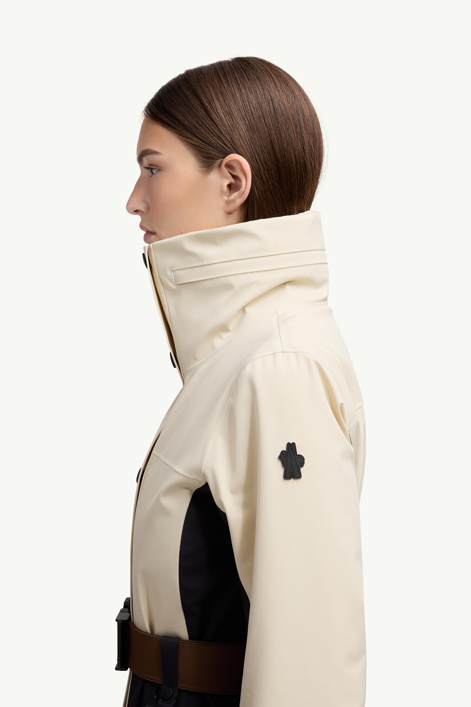 Hainets Hooded Padded Ski Jacket Women Blue & White Moncler 1