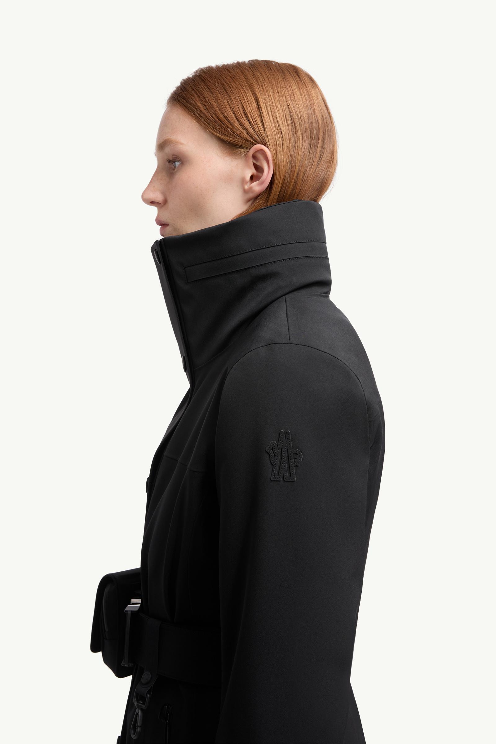 Black Hainets Hooded Padded Ski Jacket - Short Down Jackets