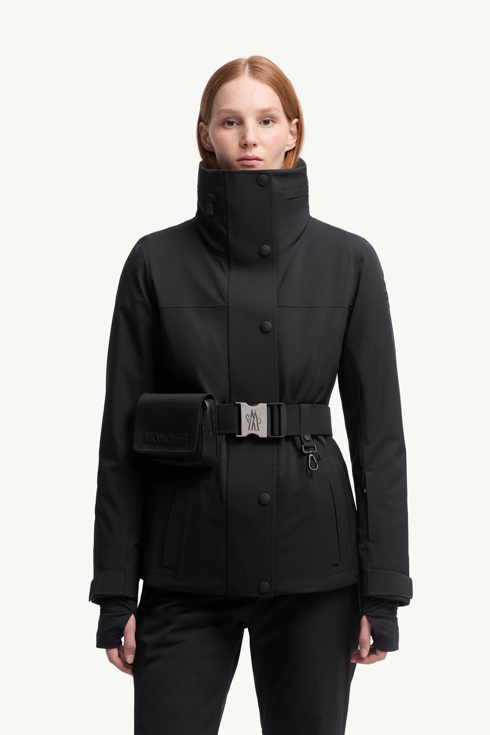Veste de ski à capuche Hainets matelassée Femmes Noir Moncler 3