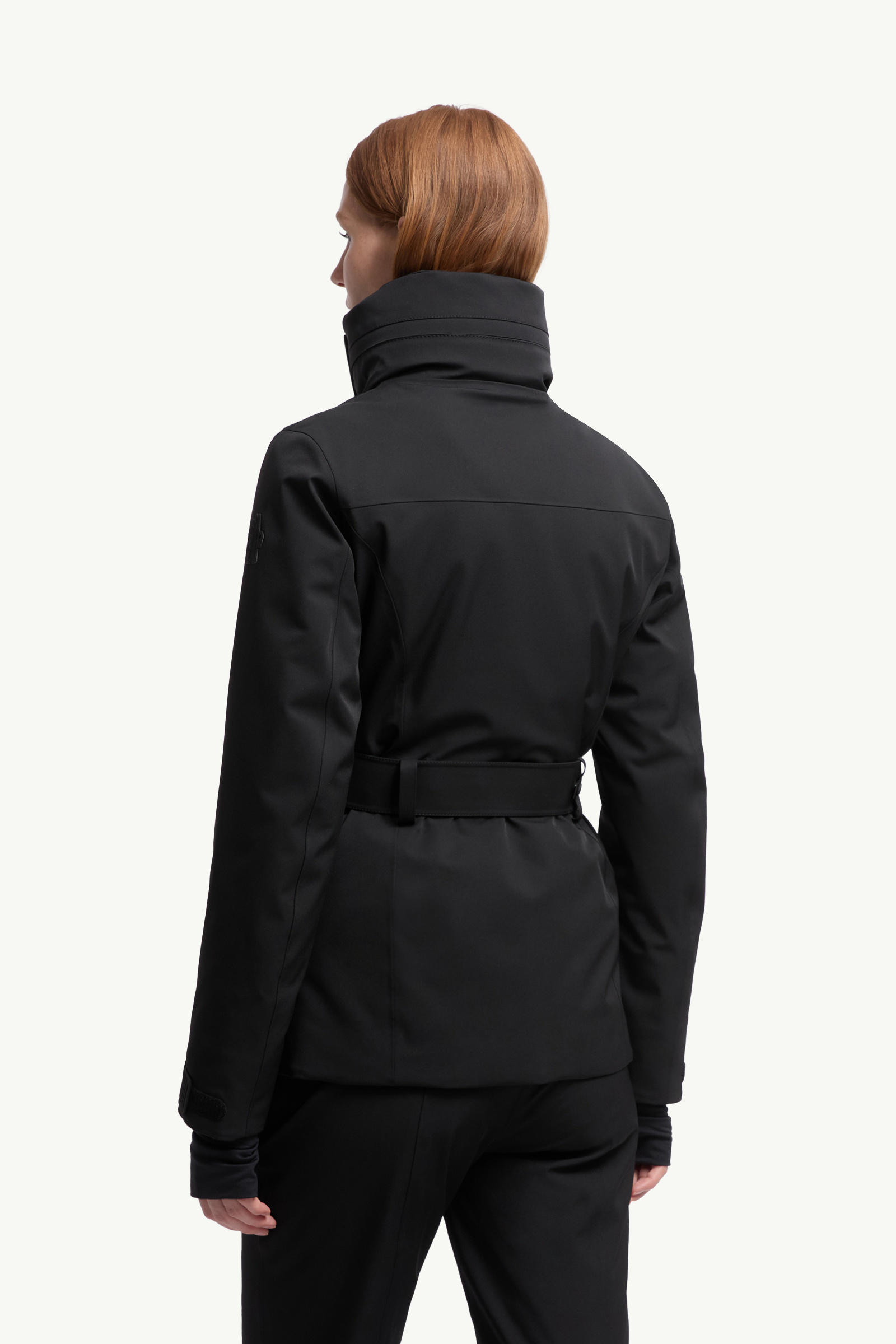 Hainets Hooded Padded Ski Jacket Women Black Moncler 4
