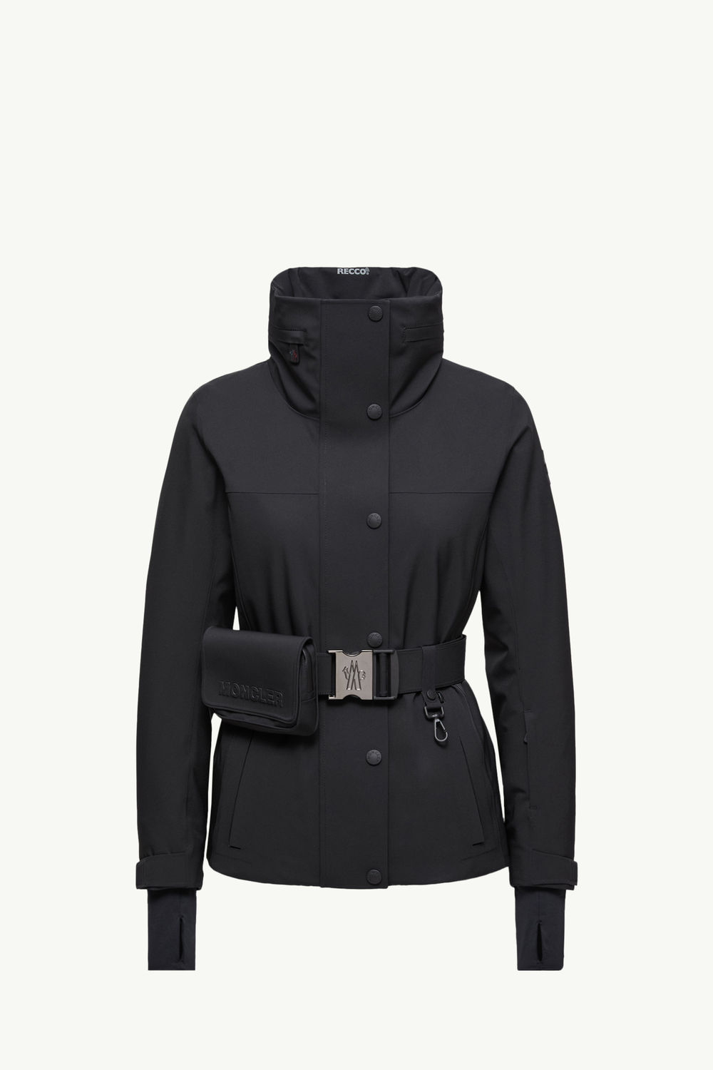 Veste de ski à capuche Hainets matelassée Femmes Noir Moncler 2