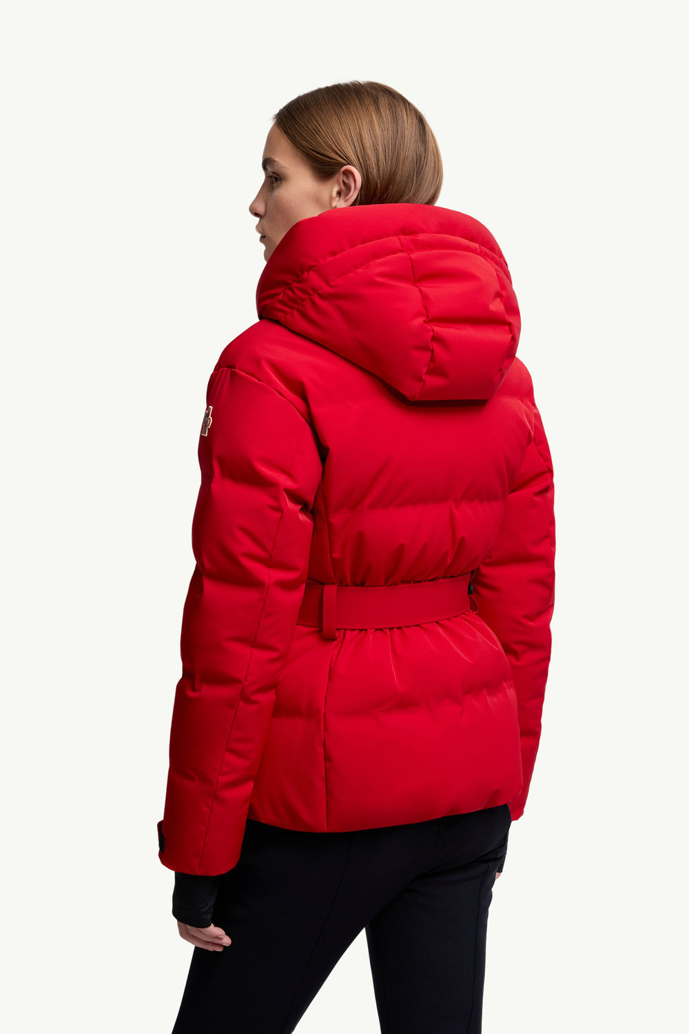Tolima Hooded Down Ski Jacket Women Dark Red Moncler 4