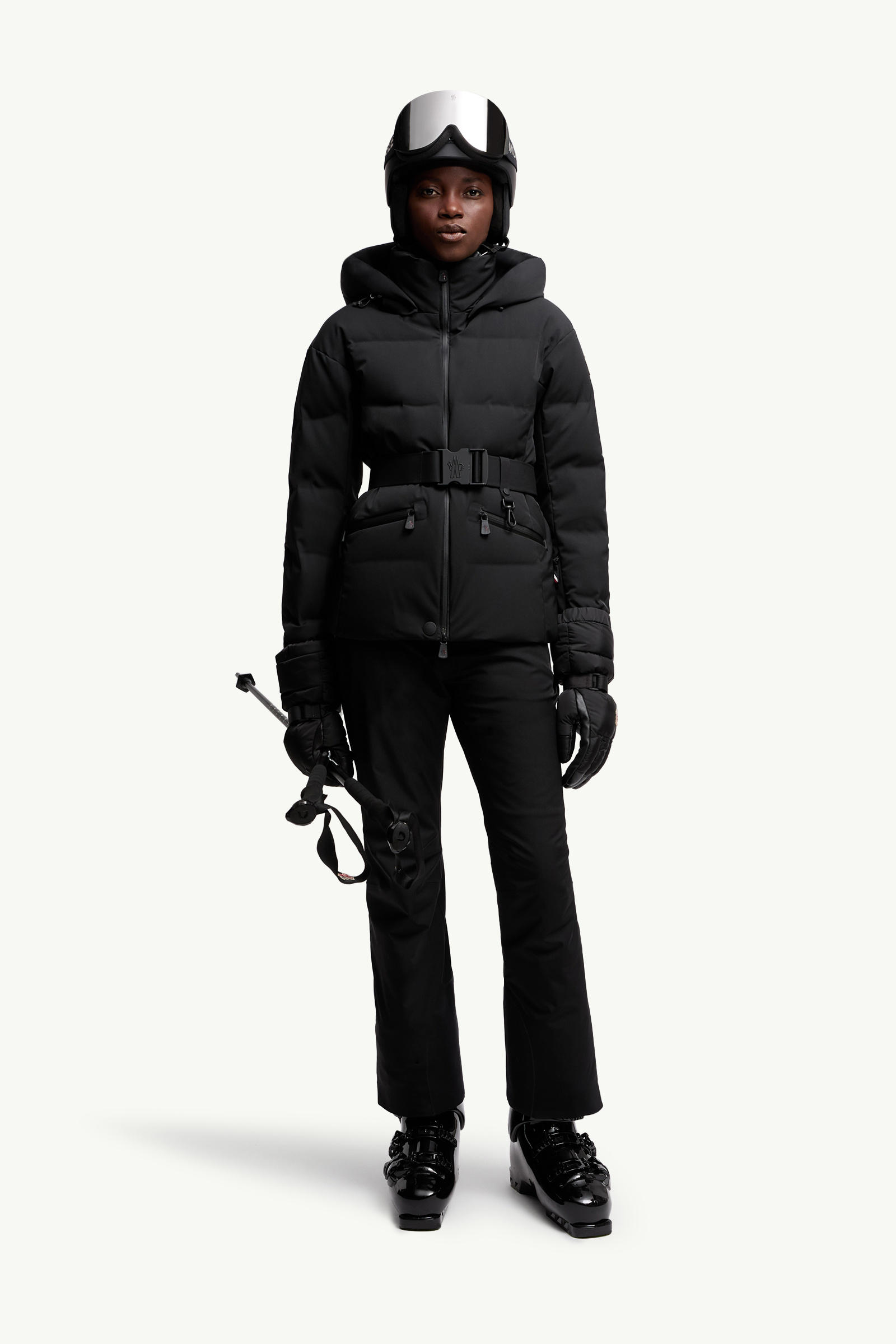 Tolima Daunen-Skijacke mit Kapuze Damen Schwarz Moncler 0