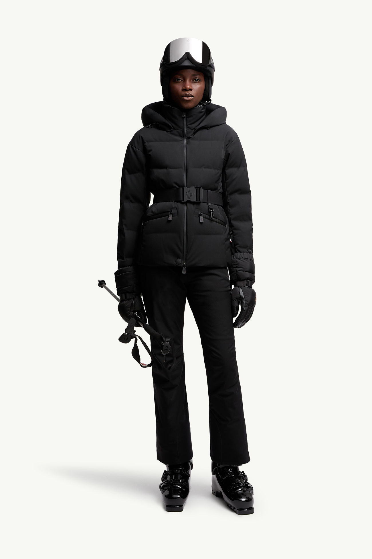 Tolima女士连帽羽绒滑雪夹克外套 女士 黑色 Moncler 0