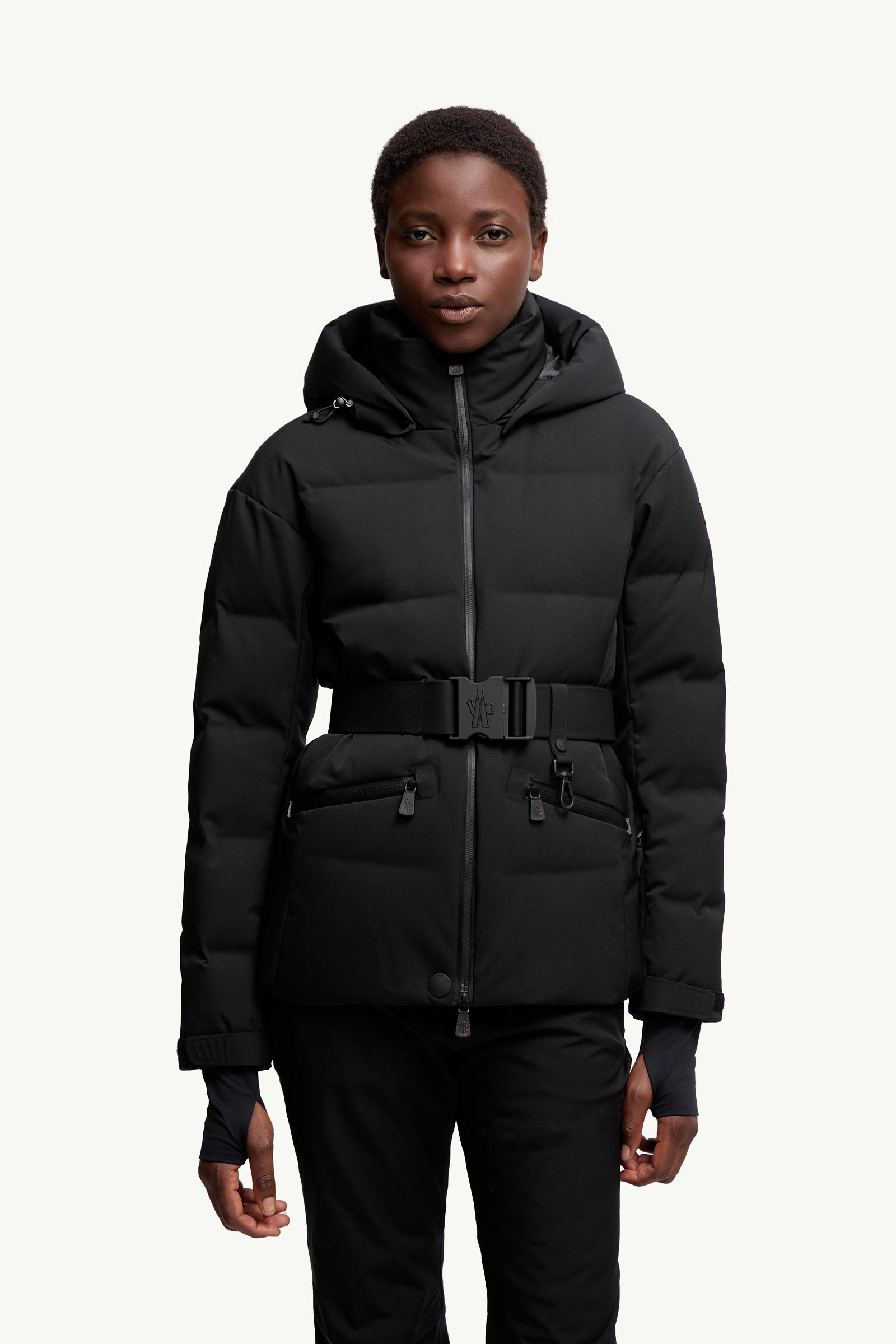 Tolima Hooded Down Ski Jacket Women Black Moncler 3