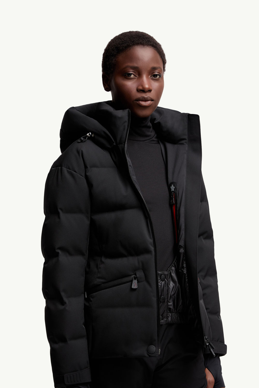 Tolima Hooded Down Ski Jacket Women Black Moncler 5