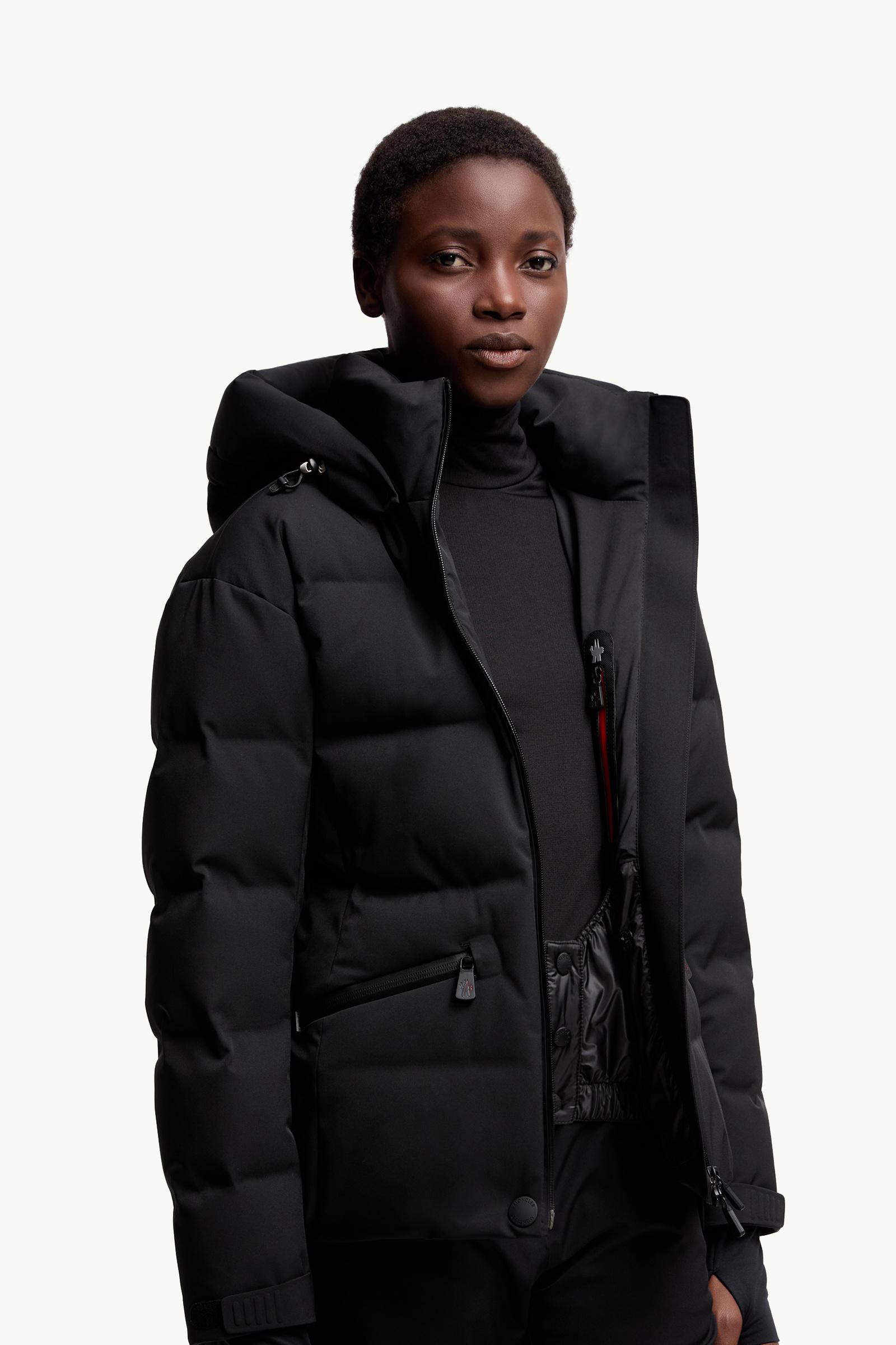 Tolima Hooded Down Ski Jacket Women Black Moncler 5