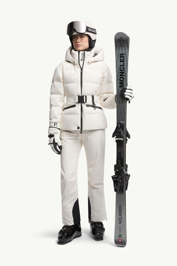 Tolima Hooded Down Ski Jacket Women White Moncler 0