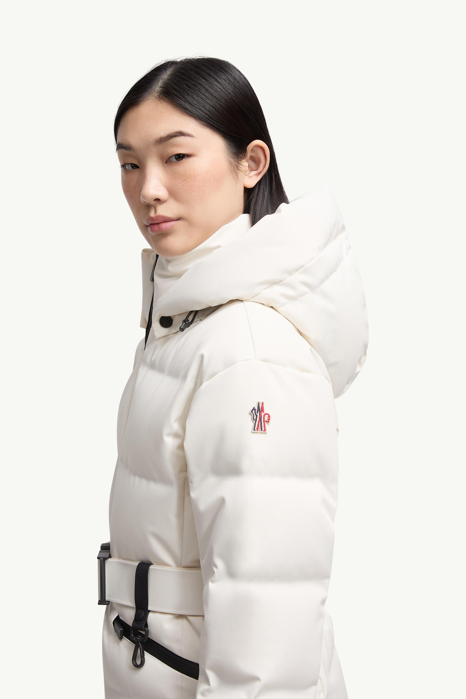 Tolima Hooded Down Ski Jacket Women White Moncler 1