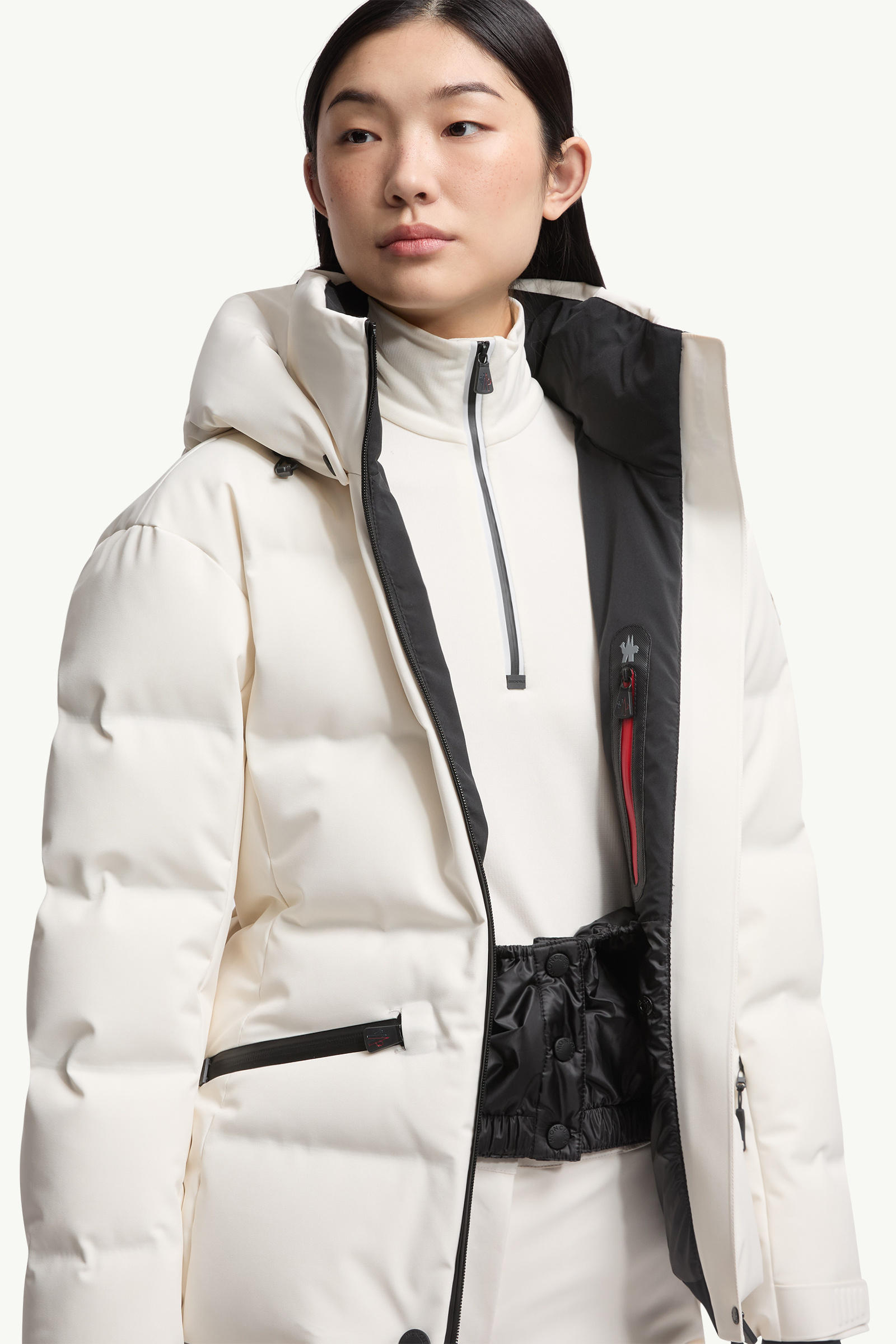 Tolima Hooded Down Ski Jacket Women White Moncler 6