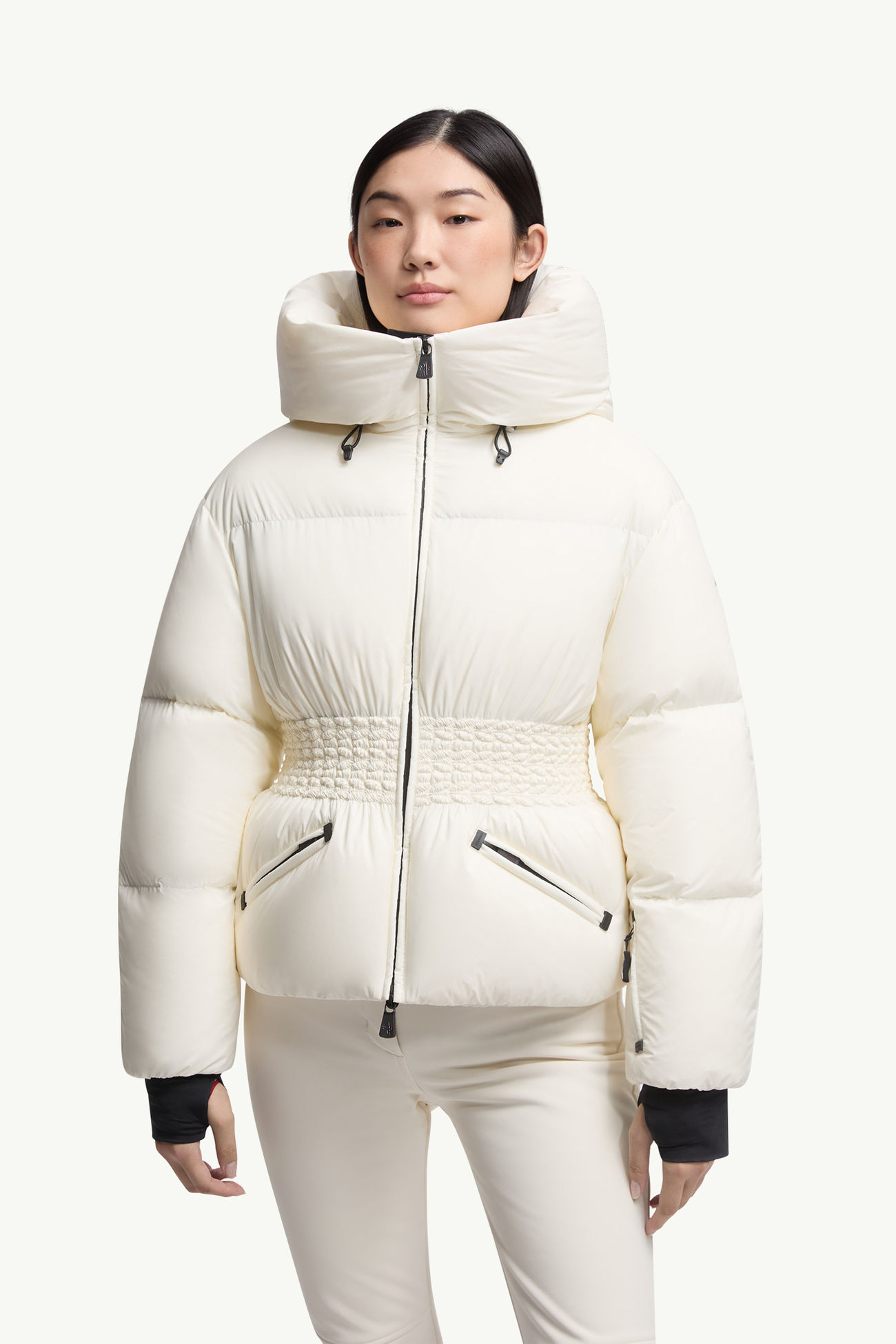 Wollemi女士连帽羽绒夹克外套 女士 象牙白 Moncler 3