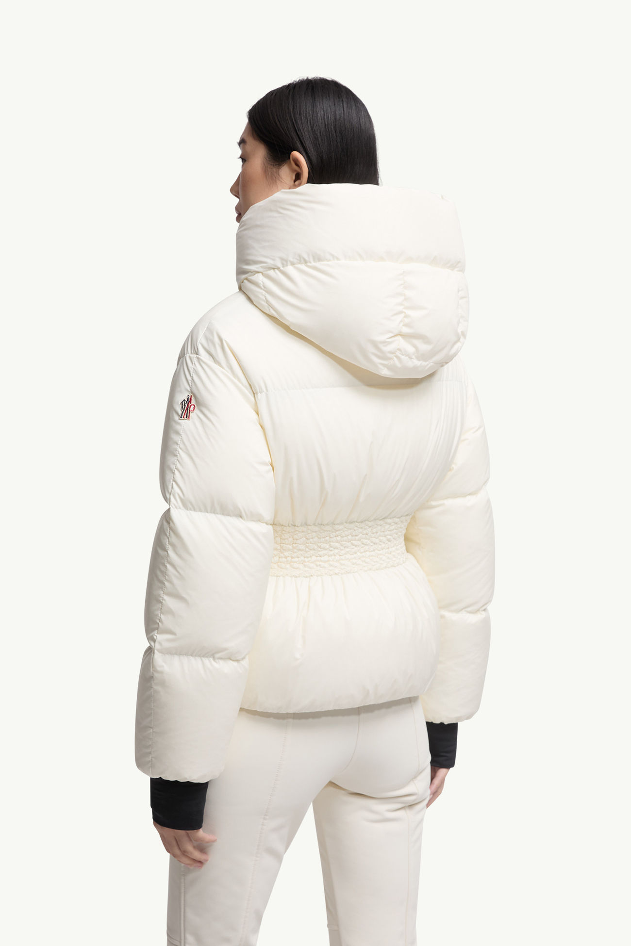 Giacca da sci imbottita Wollemi con cappuccio Donna Bianco Avorio Moncler 4