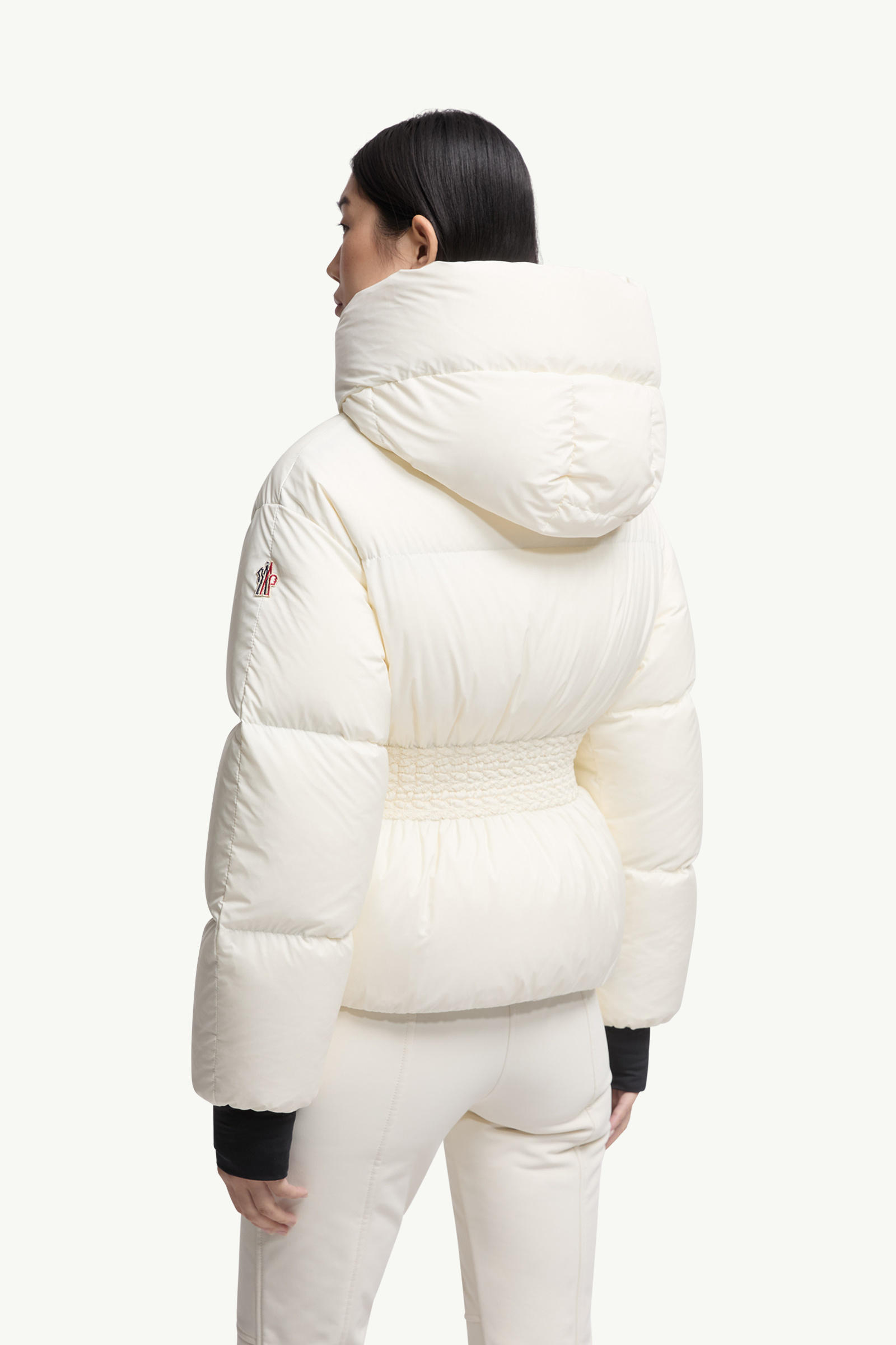 Wollemi Hooded Down Ski Jacket Women White Ivory Moncler 4