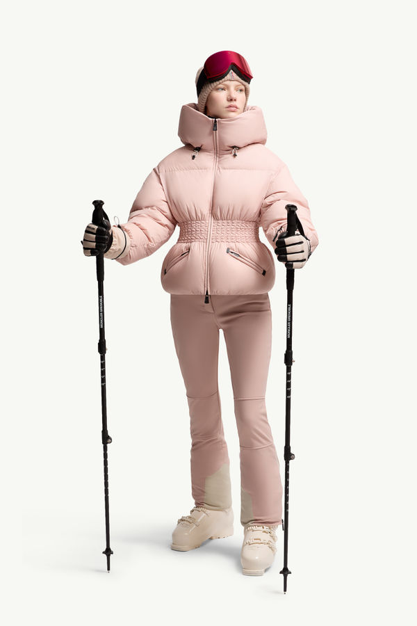 Wollemi Hooded Insulated Ski Jacket Women Pink Moncler 0