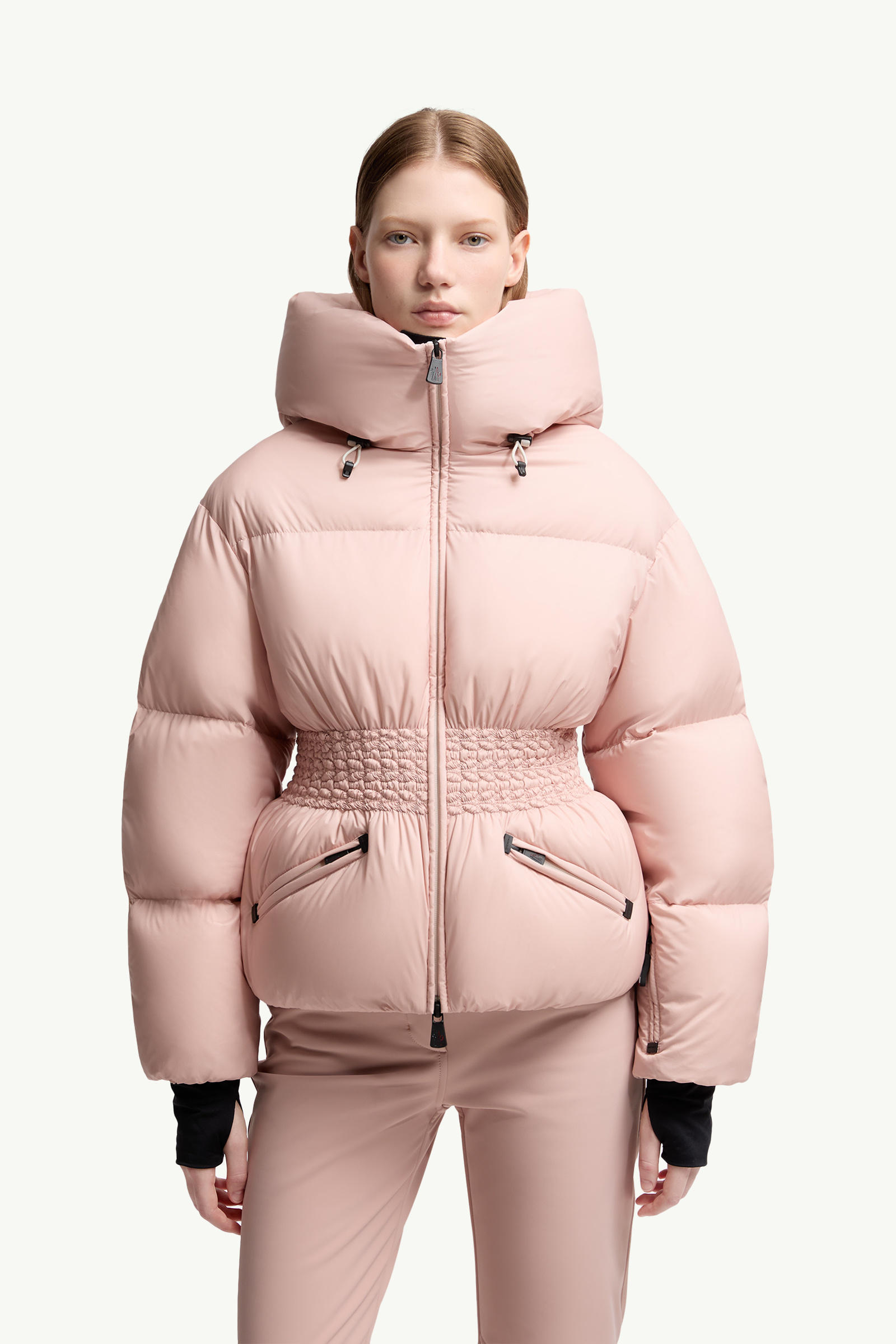 Wollemi Hooded Down Ski Jacket Women Pink Moncler 3
