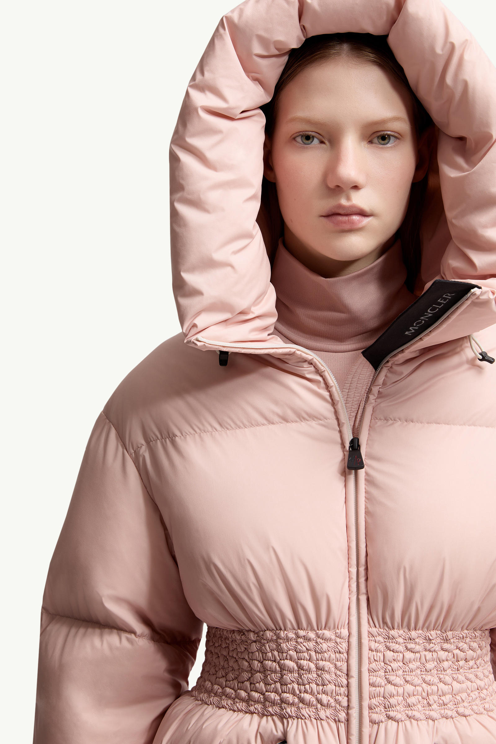 Wollemi Hooded Down Ski Jacket Women Pink Moncler 6