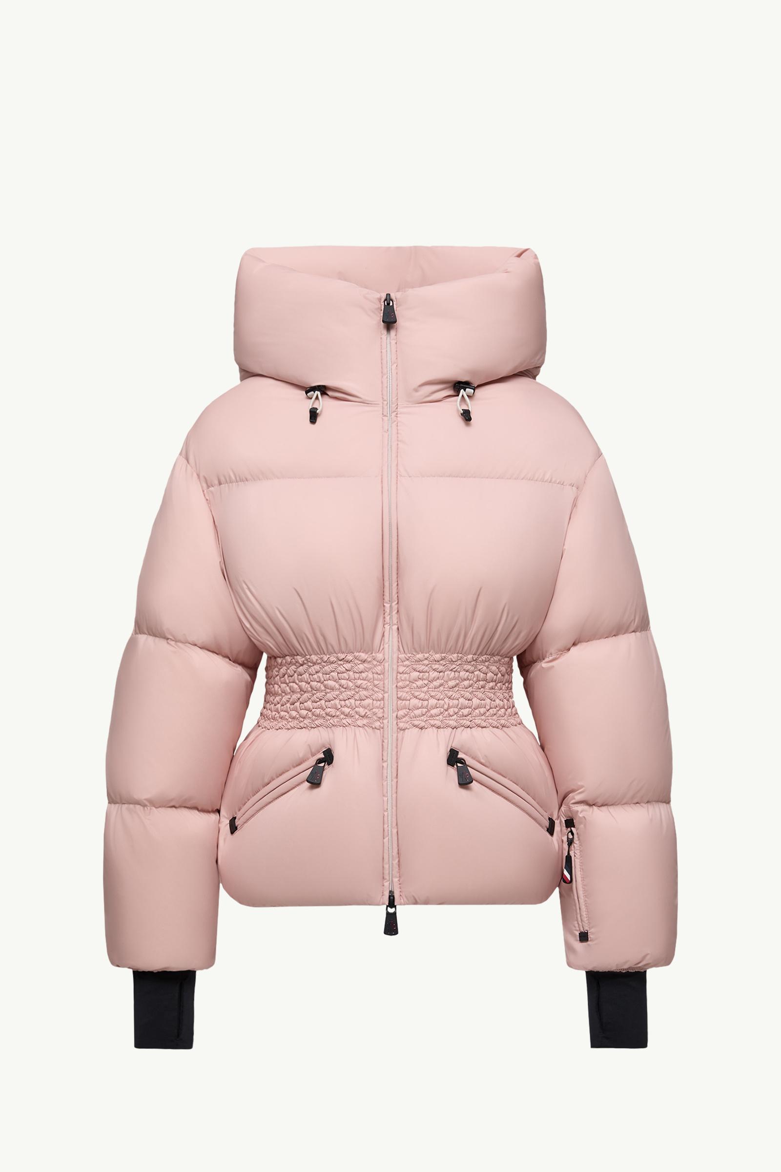 Pink Wollemi Hooded Down Ski Jacket - Short Down Jackets for Women