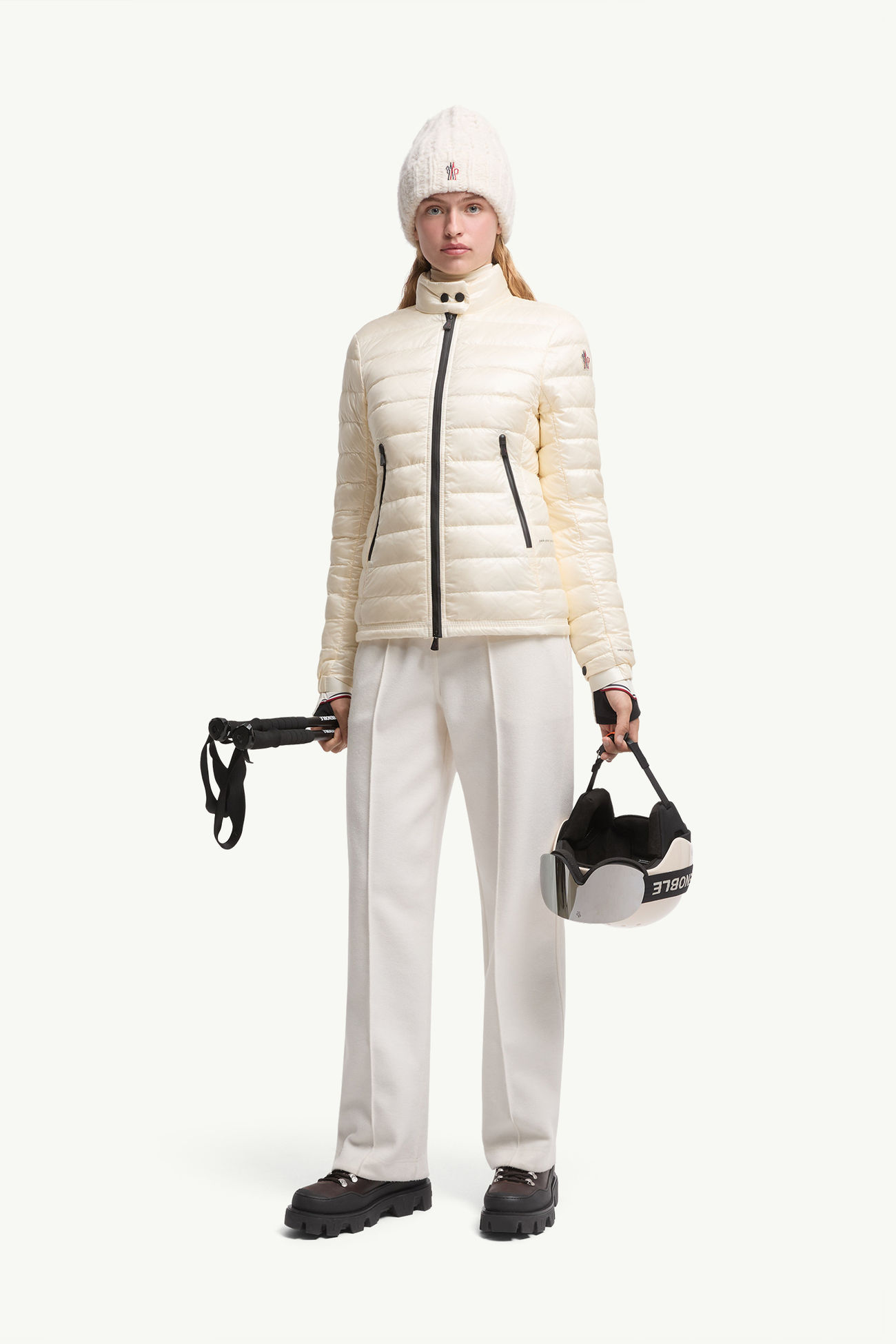 Walibi可收納式短身羽絨外套 女士 象牙白色 Moncler 0